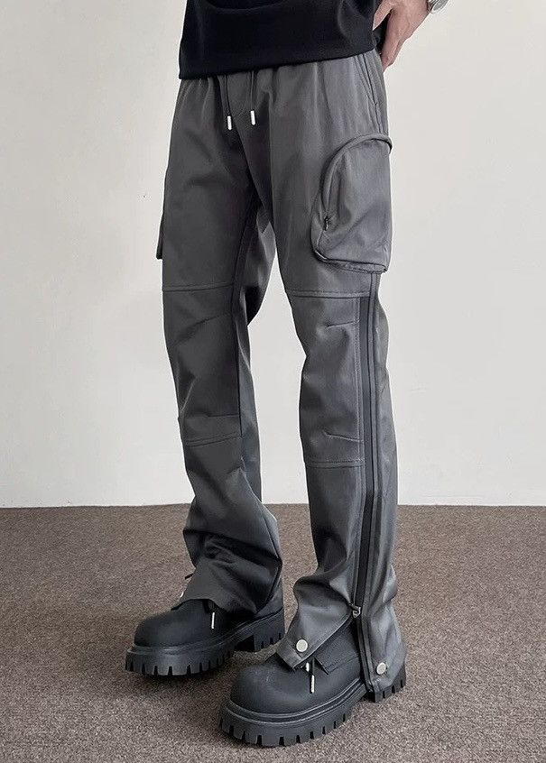 image of Vintage Outdoor Utility Tactical Side Zip Pants in Grey, Men's (Size 30)