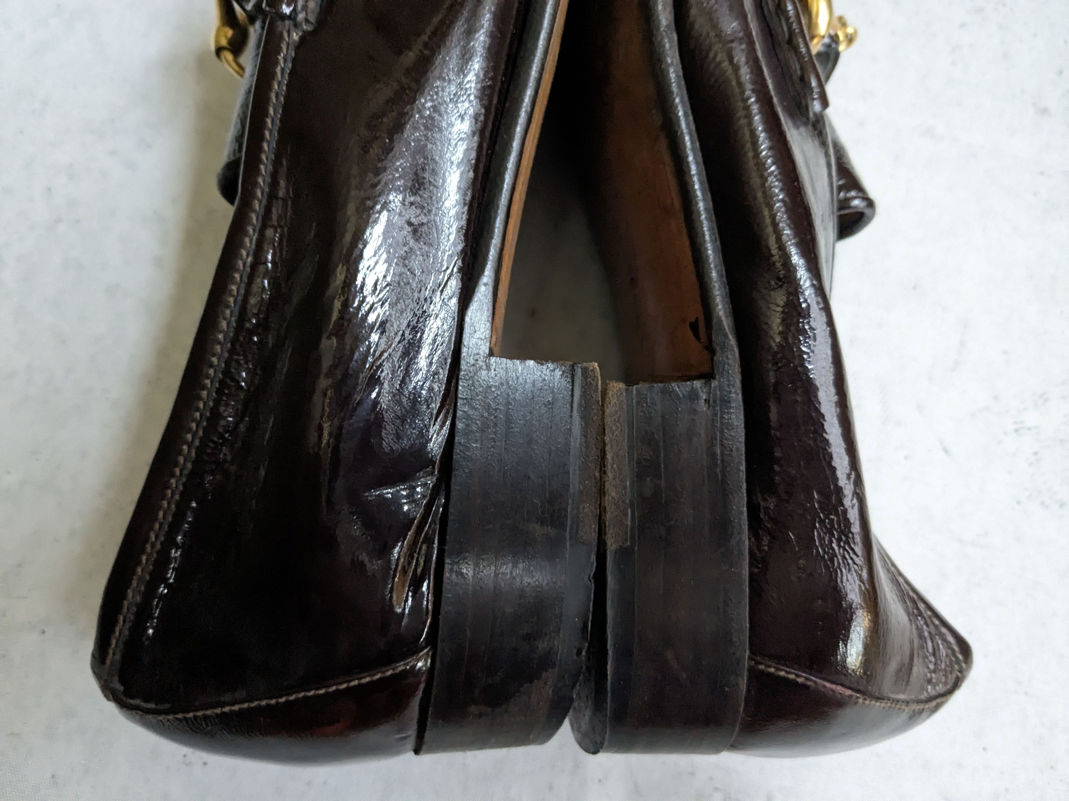 Gucci Vintage Gucci Horsebit Loafers Burgundy Leather 8.5 D Size US 8.5 / EU 41-42 - 7 Thumbnail