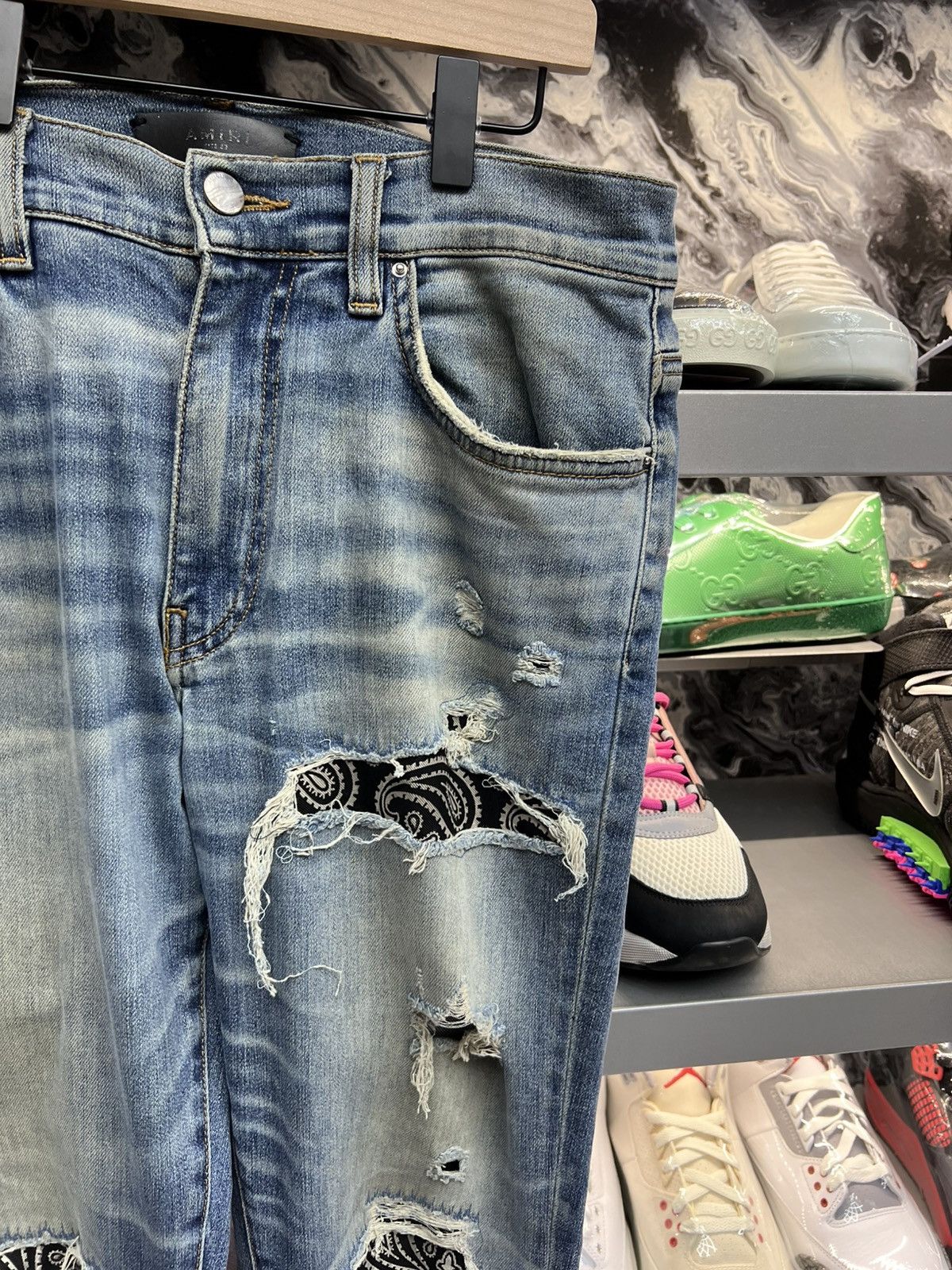 Amiri Amiri Ripped Skinny Jeans Size US 32 / EU 48 - 3 Thumbnail