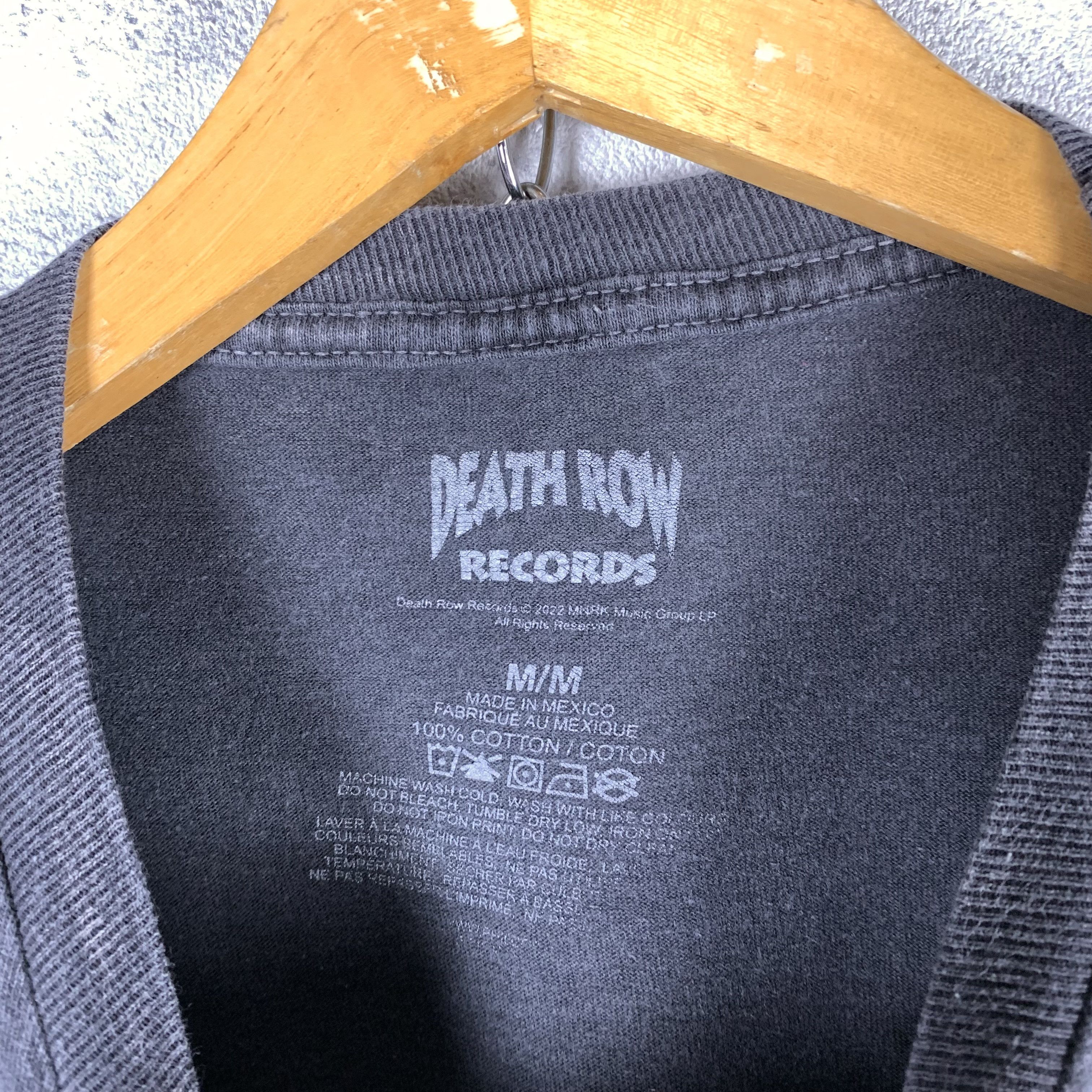 Vintage Death Row Records Tshirt Size US M / EU 48-50 / 2 - 4 Thumbnail