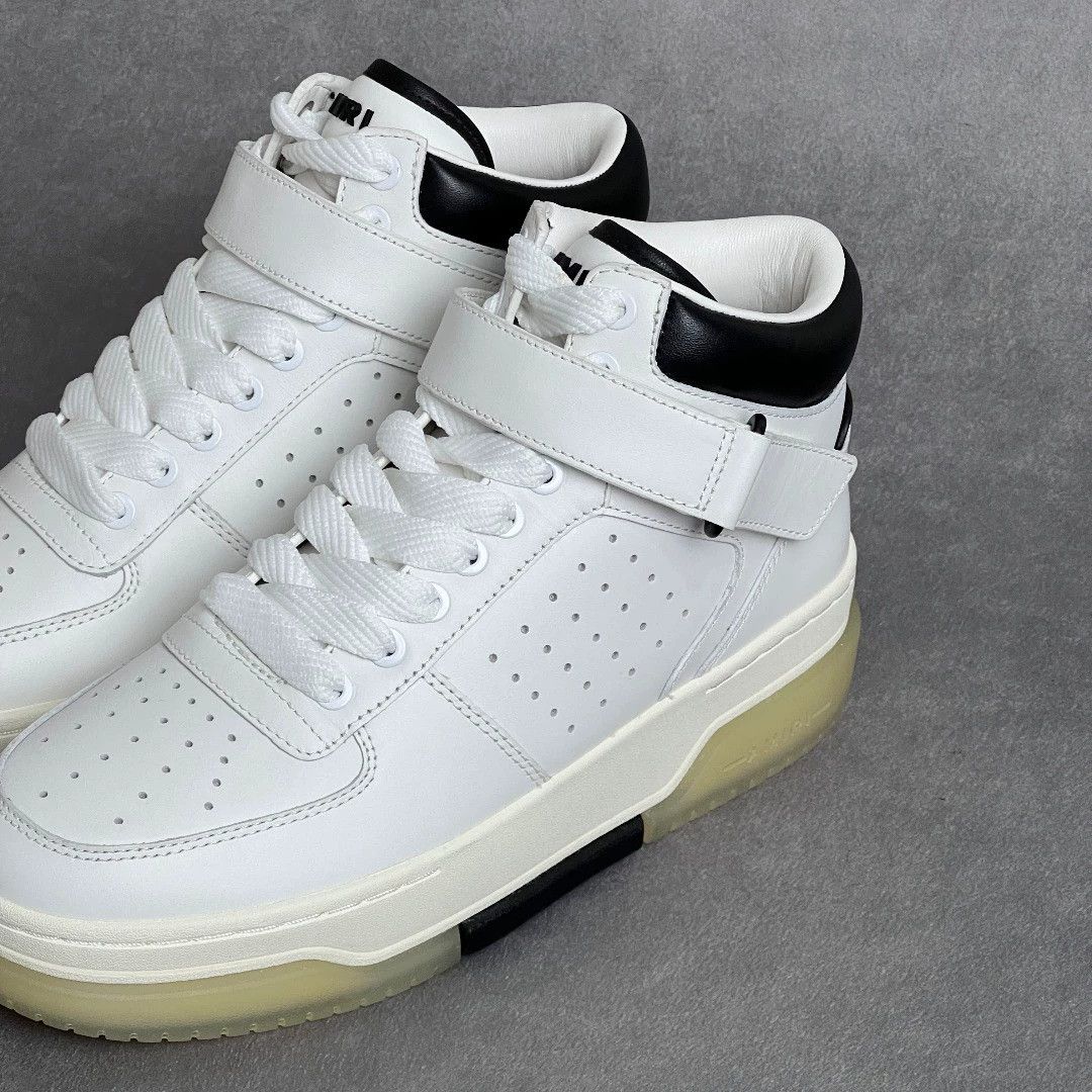 Amiri AMIRI White Leather High Top Sneakers Size US 7 / EU 40 - 5 Thumbnail