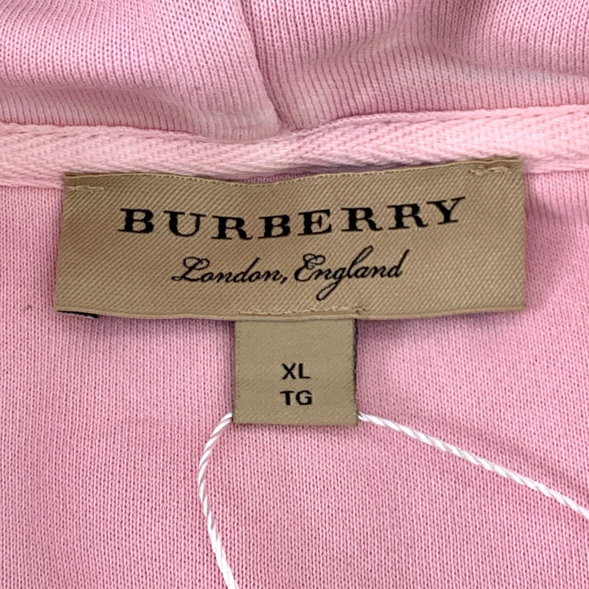 Burberry Burberry Pink Embroidered Cotton Hoodie XL Long-Sleeve Sweat Size XL / US 12-14 / IT 48-50 - 2 Thumbnail