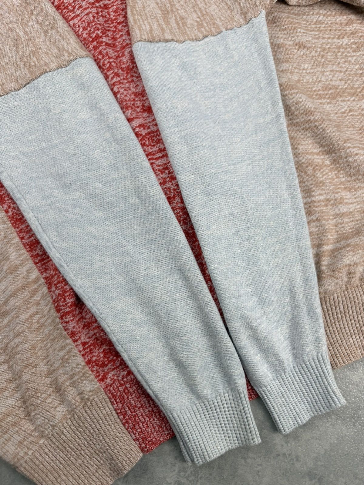 Japanese Brand Okiraku Japan Linen Cotton Colorblock Cardigan Size F Size M / US 6-8 / IT 42-44 - 13 Thumbnail