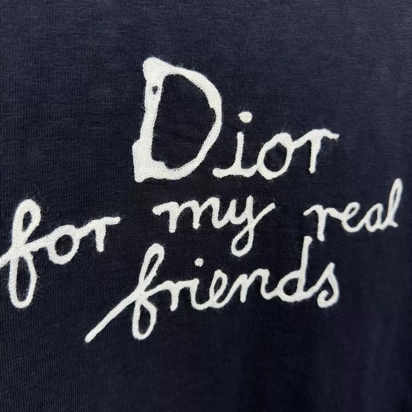 Dior Dior 25 New Graffiti Logo Crewneck S/S Navy Blue S Size US S / EU 44-46 / 1 - 3 Thumbnail
