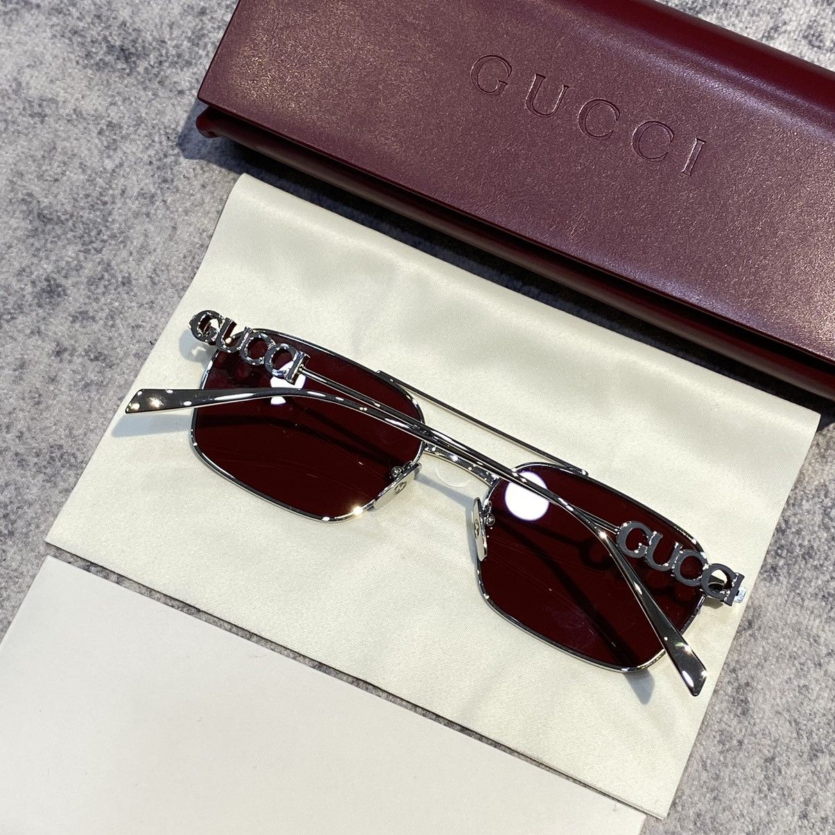 Gucci GUCCI GG1804S 004 SILVER RED Size ONE SIZE - 6 Thumbnail