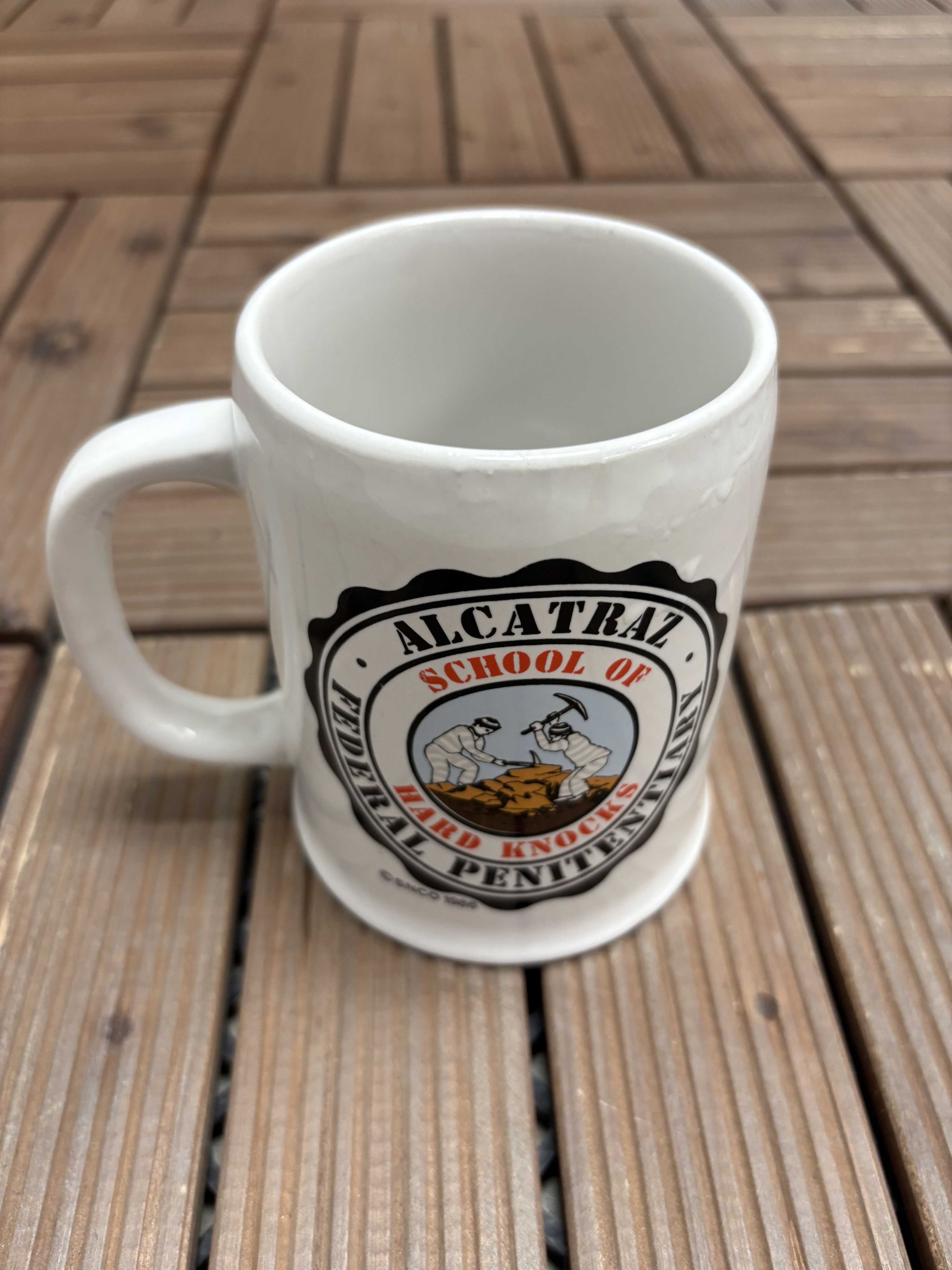 Vintage Alcatraz Federal Penitentiary School Hard Knocks Vintage Mug Size ONE SIZE - 2 Thumbnail