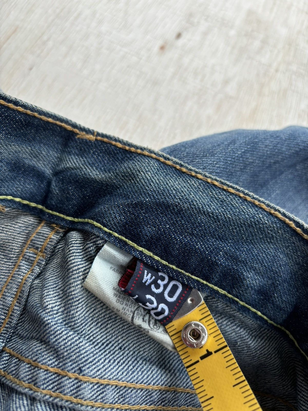 Hysteric Glamour × Japanese Brand Vintage Abercrombie And Fitch Paint Denim Jeans Size US 30 / EU 46 - 10 Thumbnail