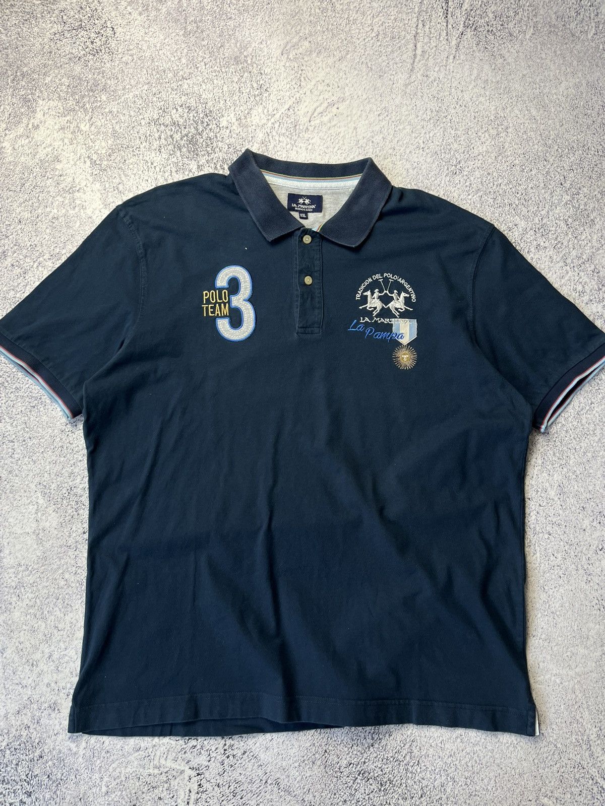 La Martina Vintage Y2K La Martina Argentina #3 Summer Polo Rugby Japan Size US XL / EU 56 / 4 - 3 Thumbnail