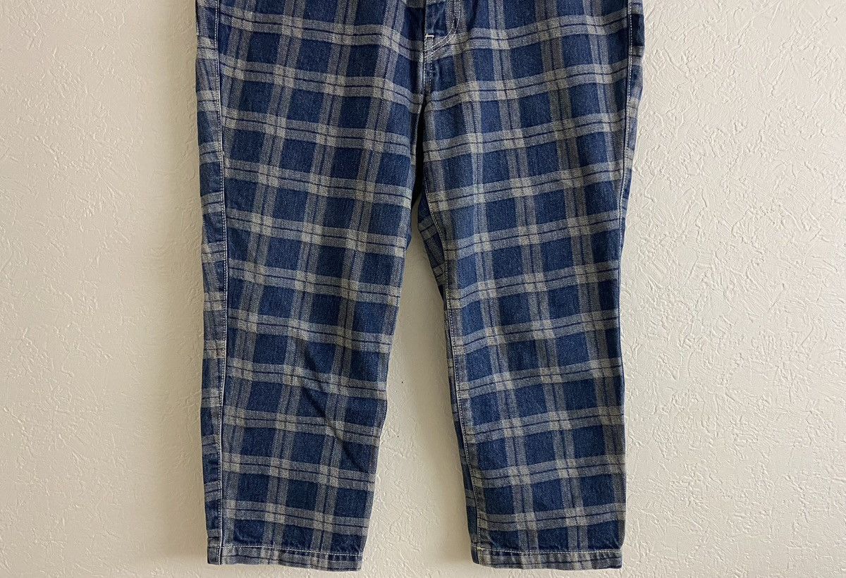 Kapital KAPITAL weathering plaid Cropped denim pants Size US 33 - 3 Thumbnail