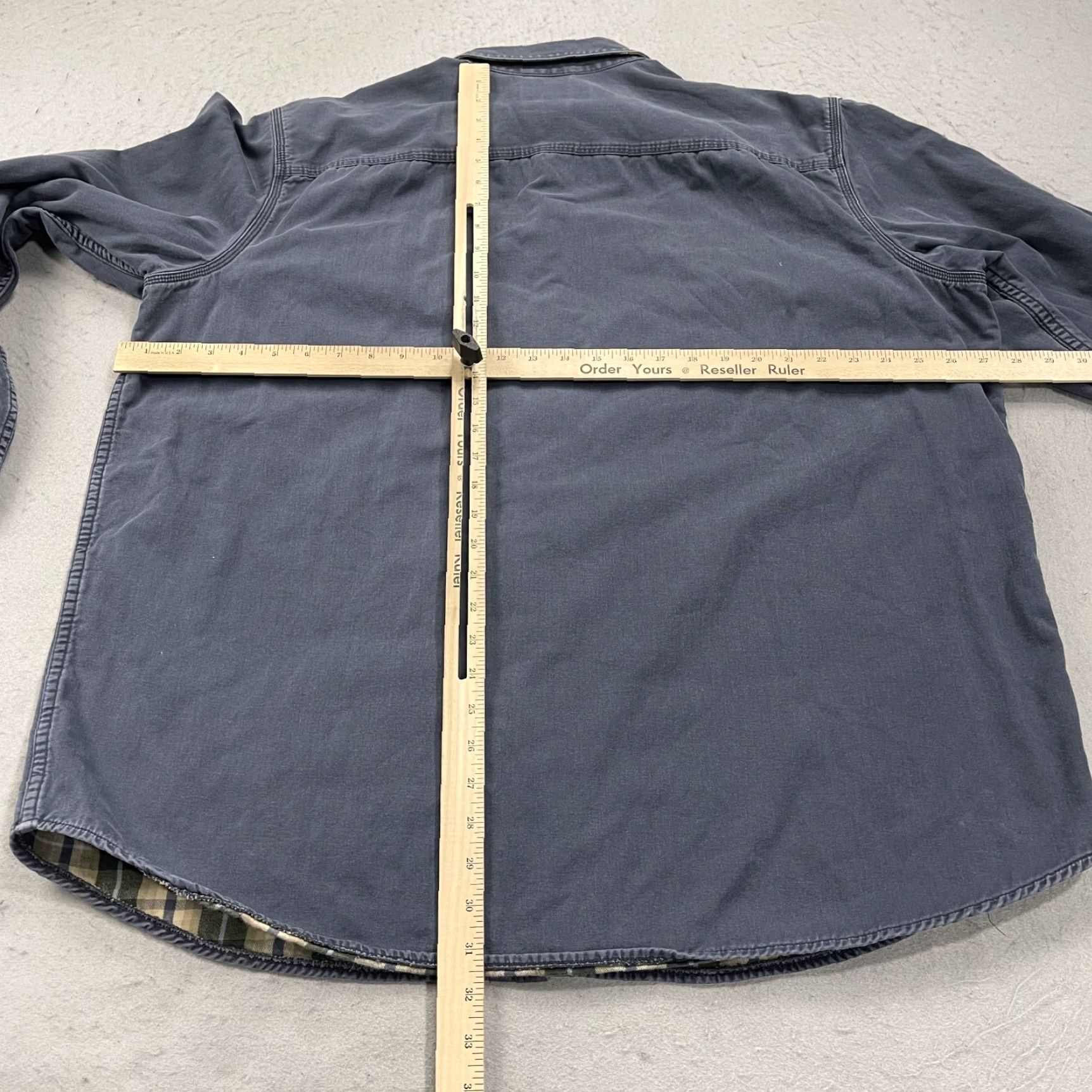 Vintage L.L. Bean Shirt Mens XL Blue Hurricane Cotton Flannel Lined Heavy Workwear Shirt Size US XL / EU 56 / 4 - 6 Thumbnail