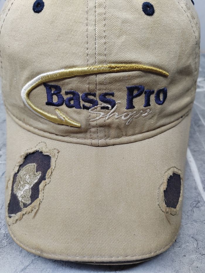 Bass Pro Shops Vintage Bass Pro Distressed Style Cap Hat Size ONE SIZE - 3 Thumbnail