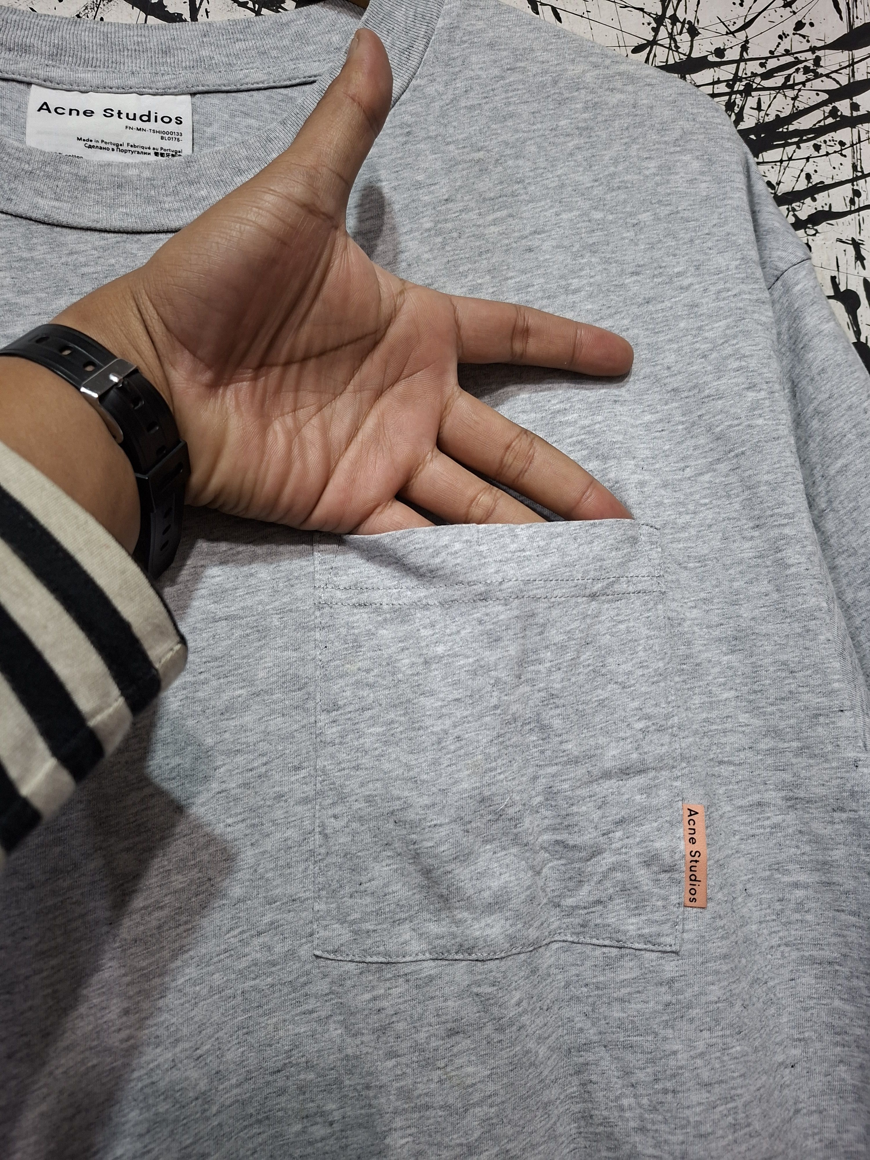 Acne Studios ACNE STUDIOS FLORAGATAN 13 STOCKHOLM GRAY T-SHIRT Size US M / EU 48-50 / 2 - 4 Thumbnail