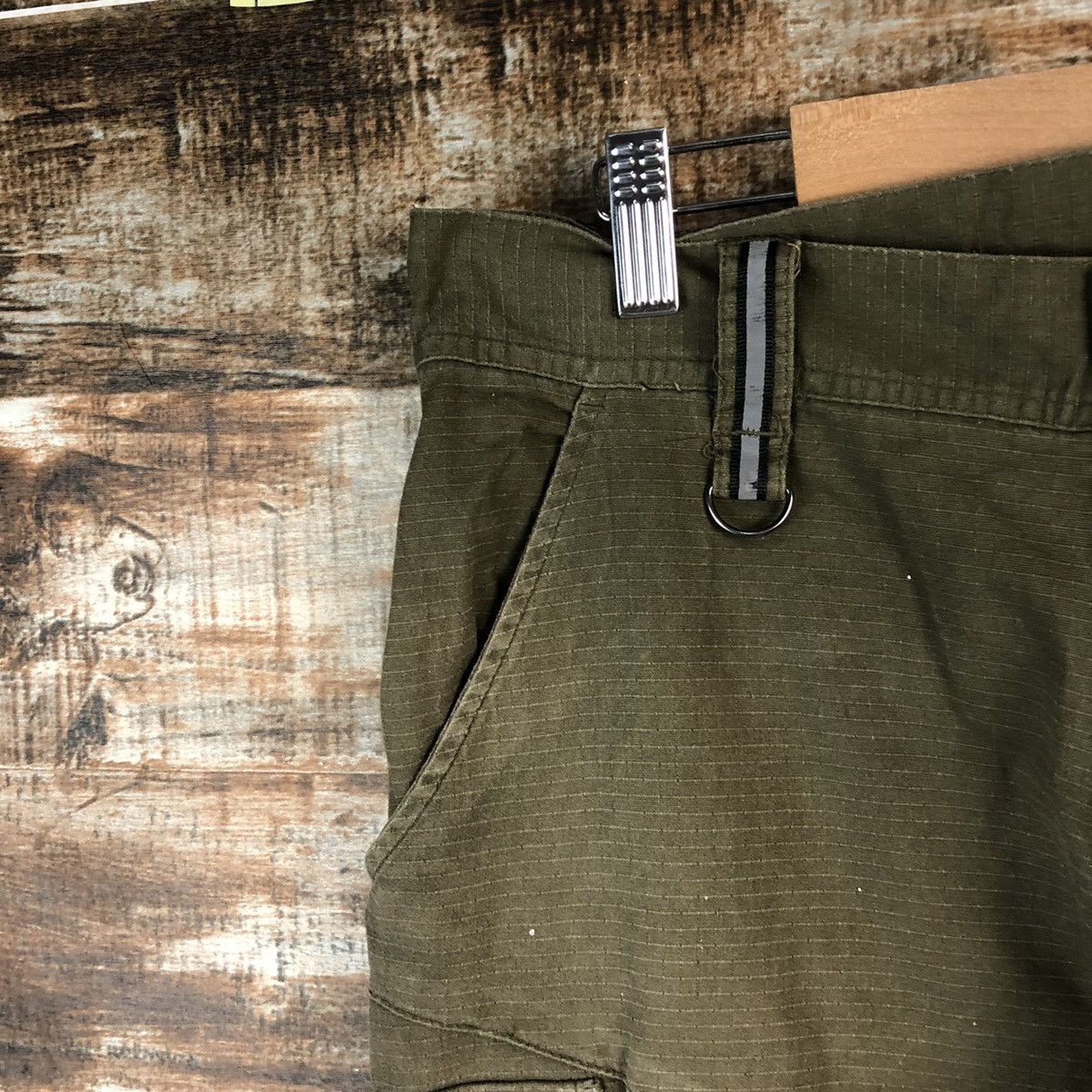 Japanese Brand Tora Green Cargo Multipocket Joggers Pants #A2533 Size US 28 / EU 44 - 7 Thumbnail