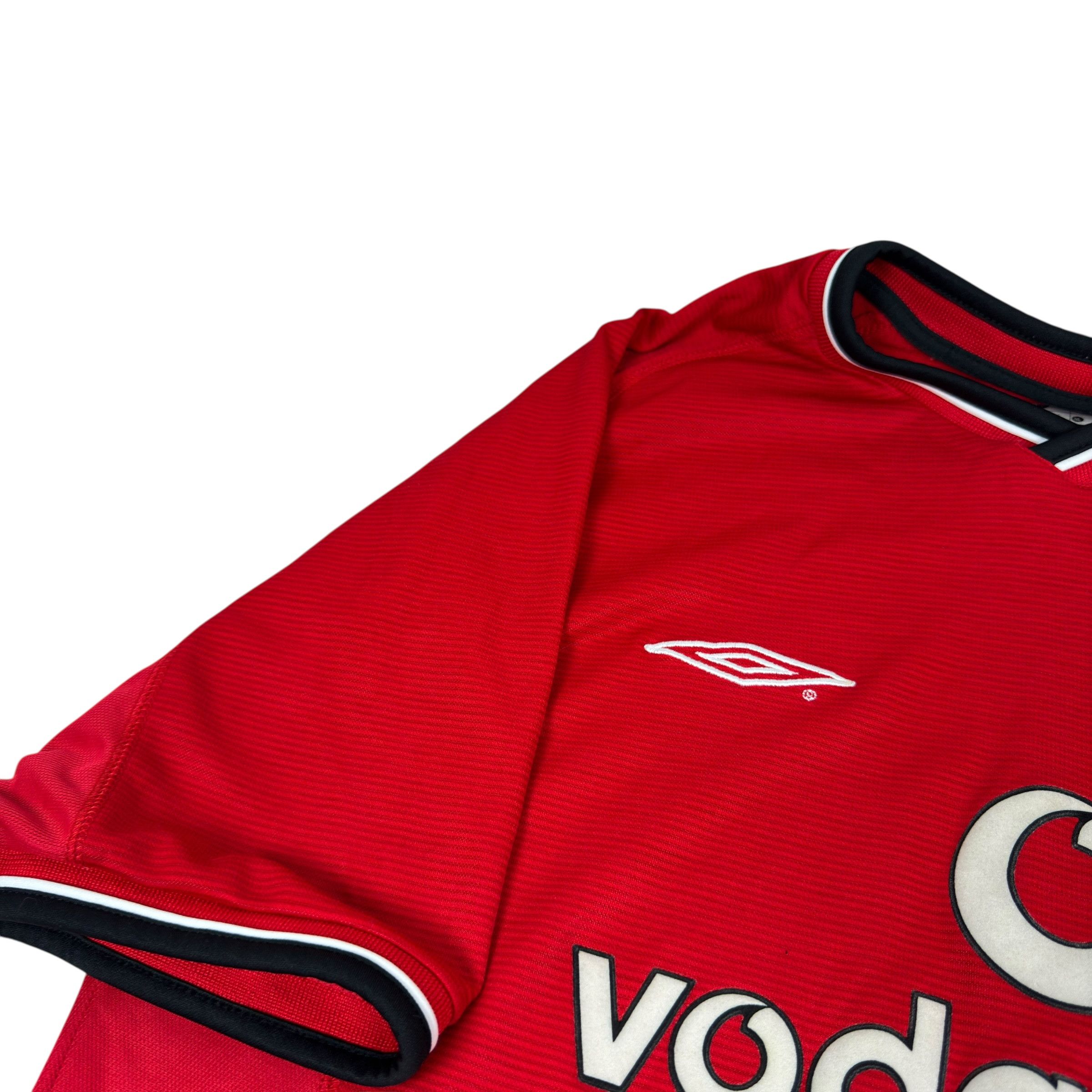 Umbro × Vintage Manchester United 02/03 Home Jersey – Umbro Vodafone Size US L / EU 52-54 / 3 - 3 Thumbnail