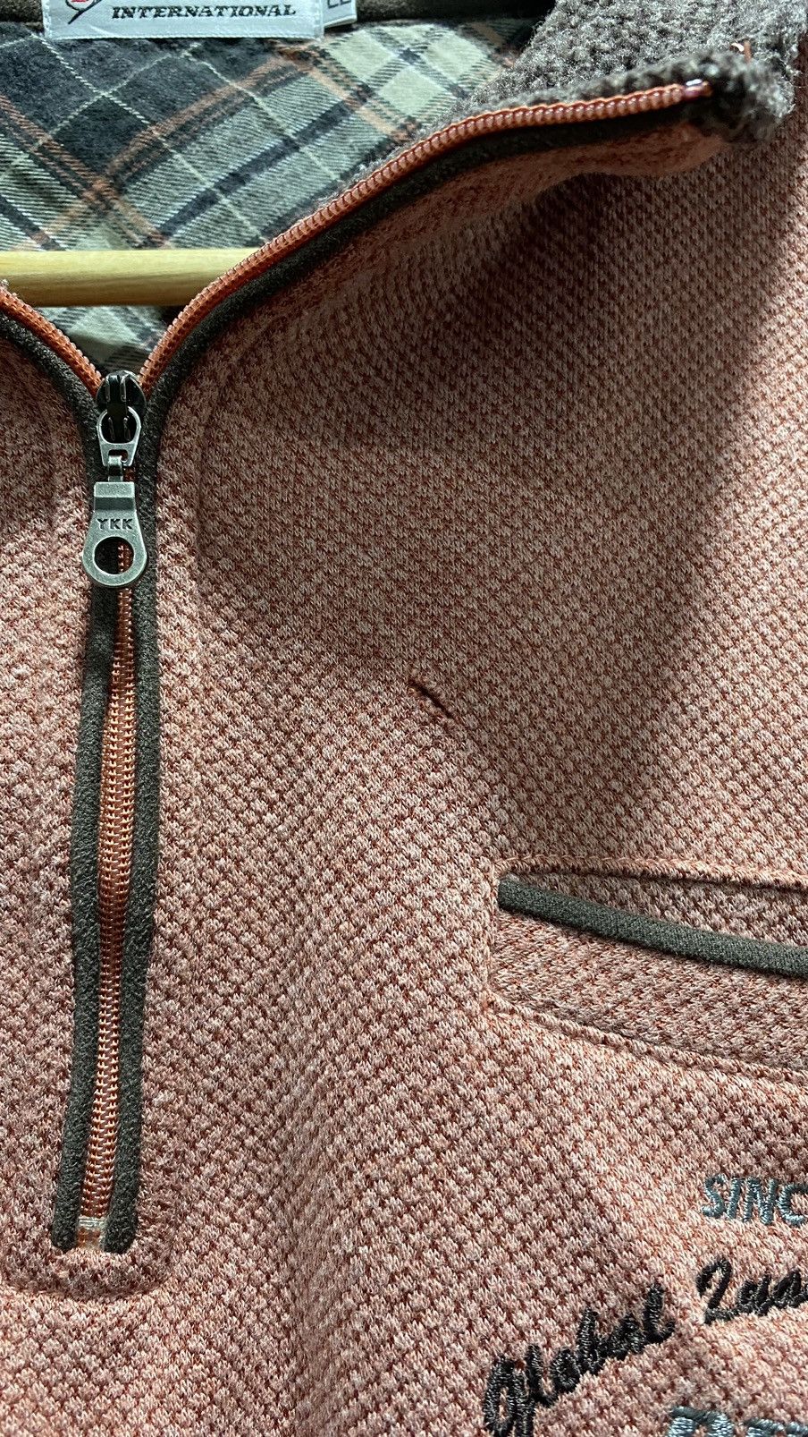 Japanese Brand × Vintage Vintage Dunlop Halfzipper Sweatshirt 90s Size US L / EU 52-54 / 3 - 5 Thumbnail