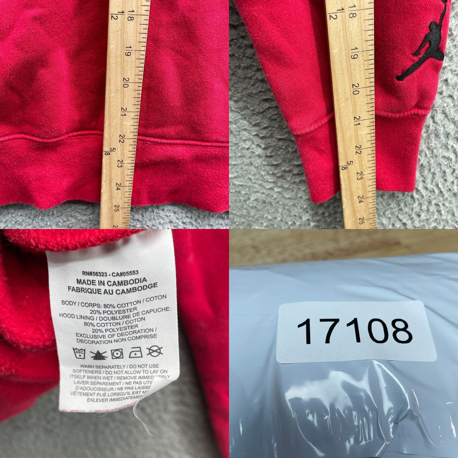 Nike Nike Jordan Air Jordan 1 Holiday Hoodie Men M Red Graphic Print Sportswear Hoodie Retro Christmas 90s Size US M / EU 48-50 / 2 - 8 Thumbnail