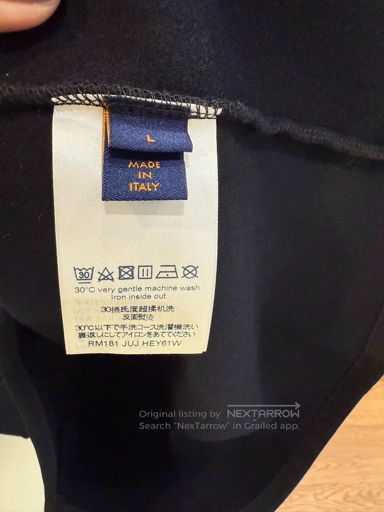 Louis Vuitton Louis Vuitton Black reflective letter sweatshirt Size US L / EU 52-54 / 3 - 4 Thumbnail