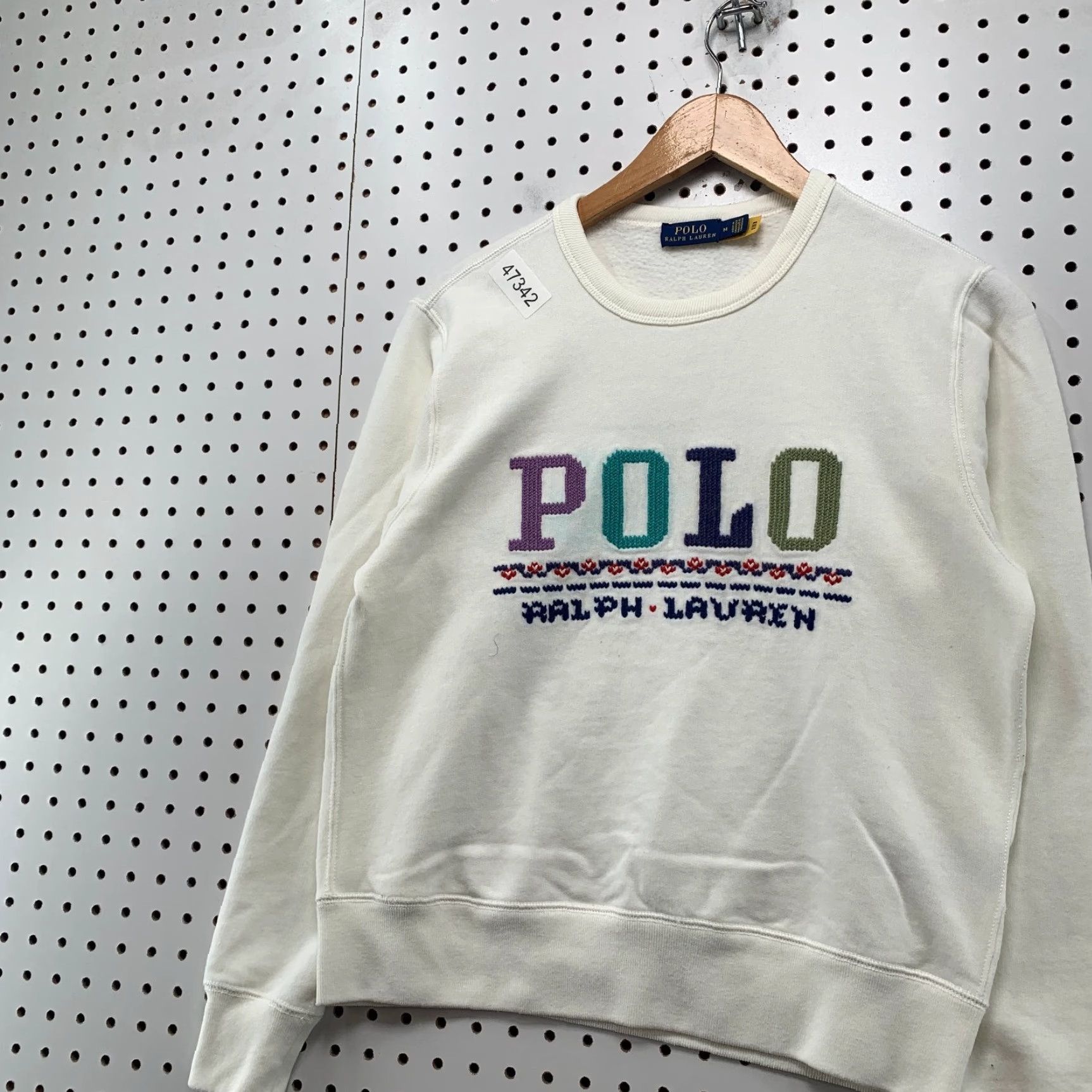 Polo Ralph Lauren Polo Ralph Lauren Sweatshirt Womens Medium Embroidered Spellout Fleece Crewneck Size M / US 6-8 / IT 42-44 - 5 Thumbnail