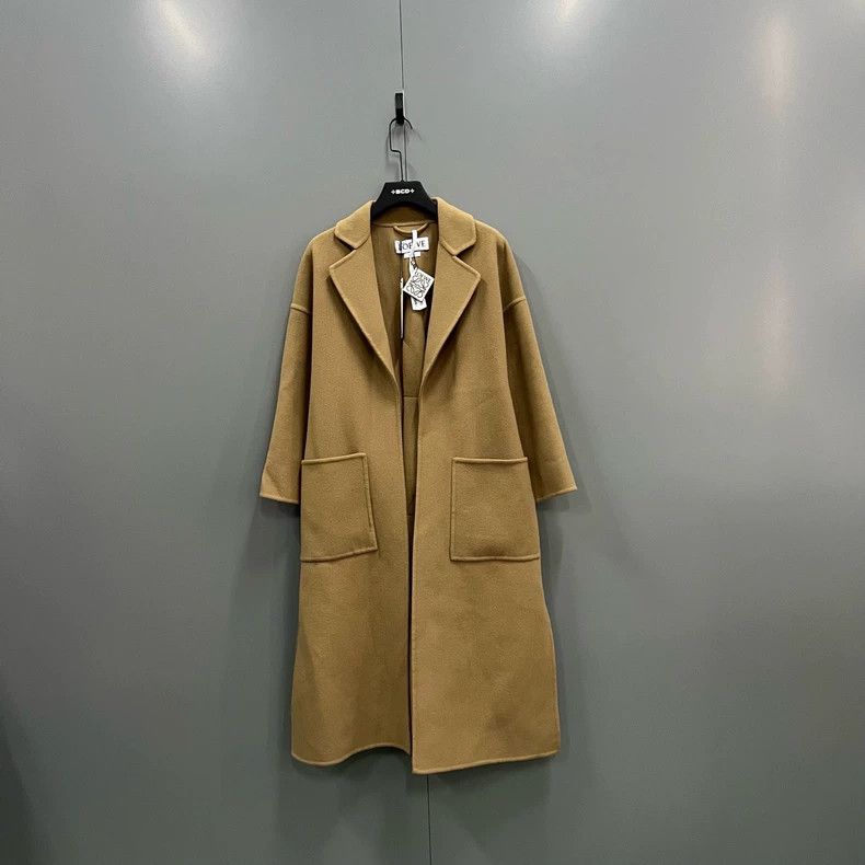Loewe LOEWE Camel Wool Collared Coat - dmc Size US XXS / EU 40 - 1 Thumbnail
