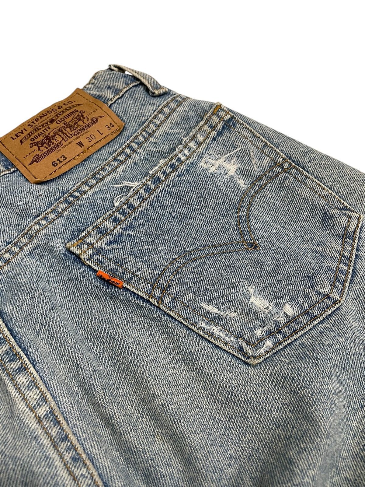 Levi's Levis Orange Tab Local Designer Art Life Selvedge Rework Size US 30 / EU 46 - 23 Thumbnail