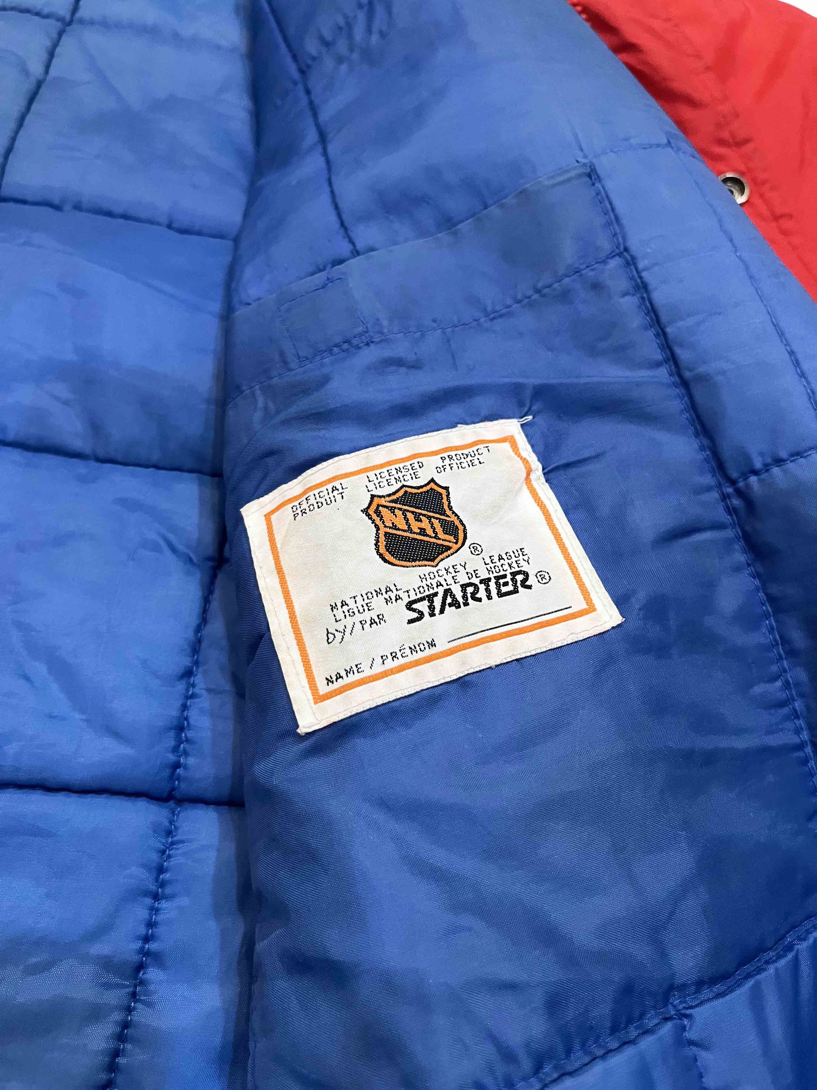 NHL × Starter × Vintage Vintage Starter NHL Montreal Canadiens Full Zip Jacket Size US L / EU 52-54 / 3 - 8 Thumbnail