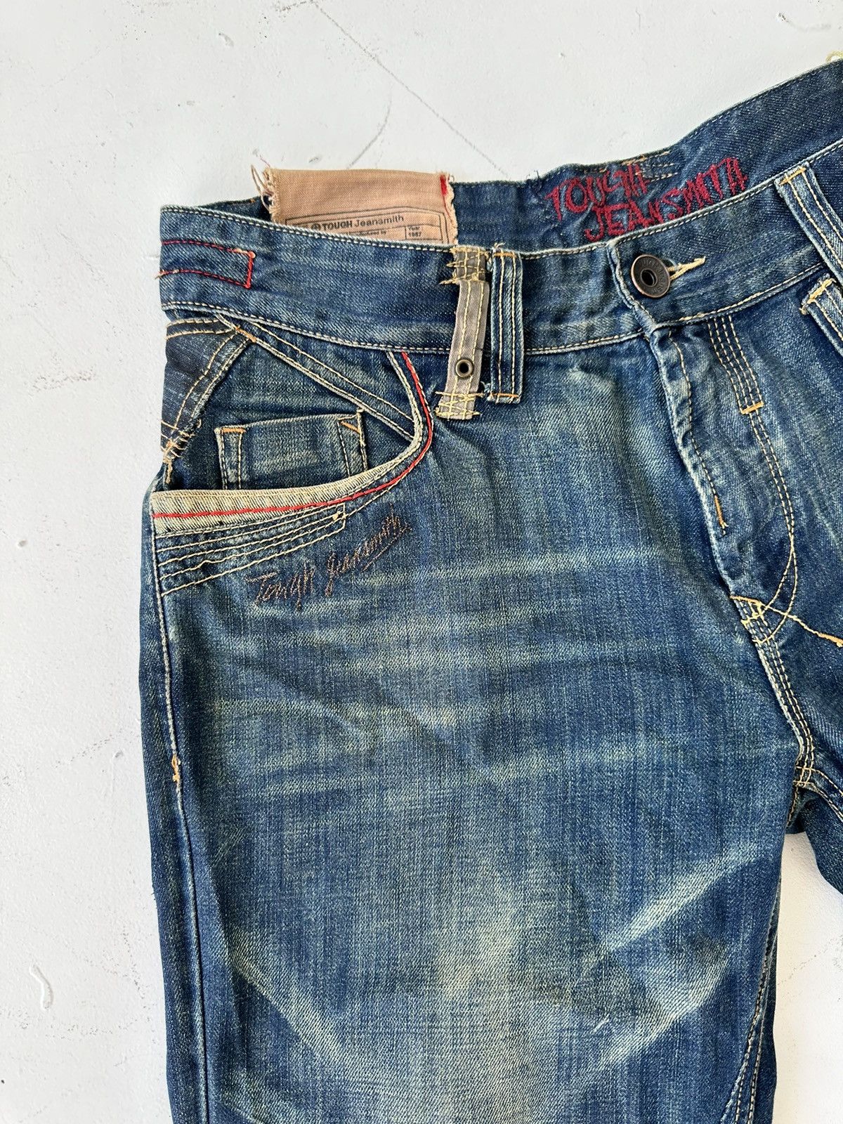Japanese Brand Tough Jeansmith Japan Distressed Baggy Denim Jeans Size US 36 / EU 52 - 8 Thumbnail