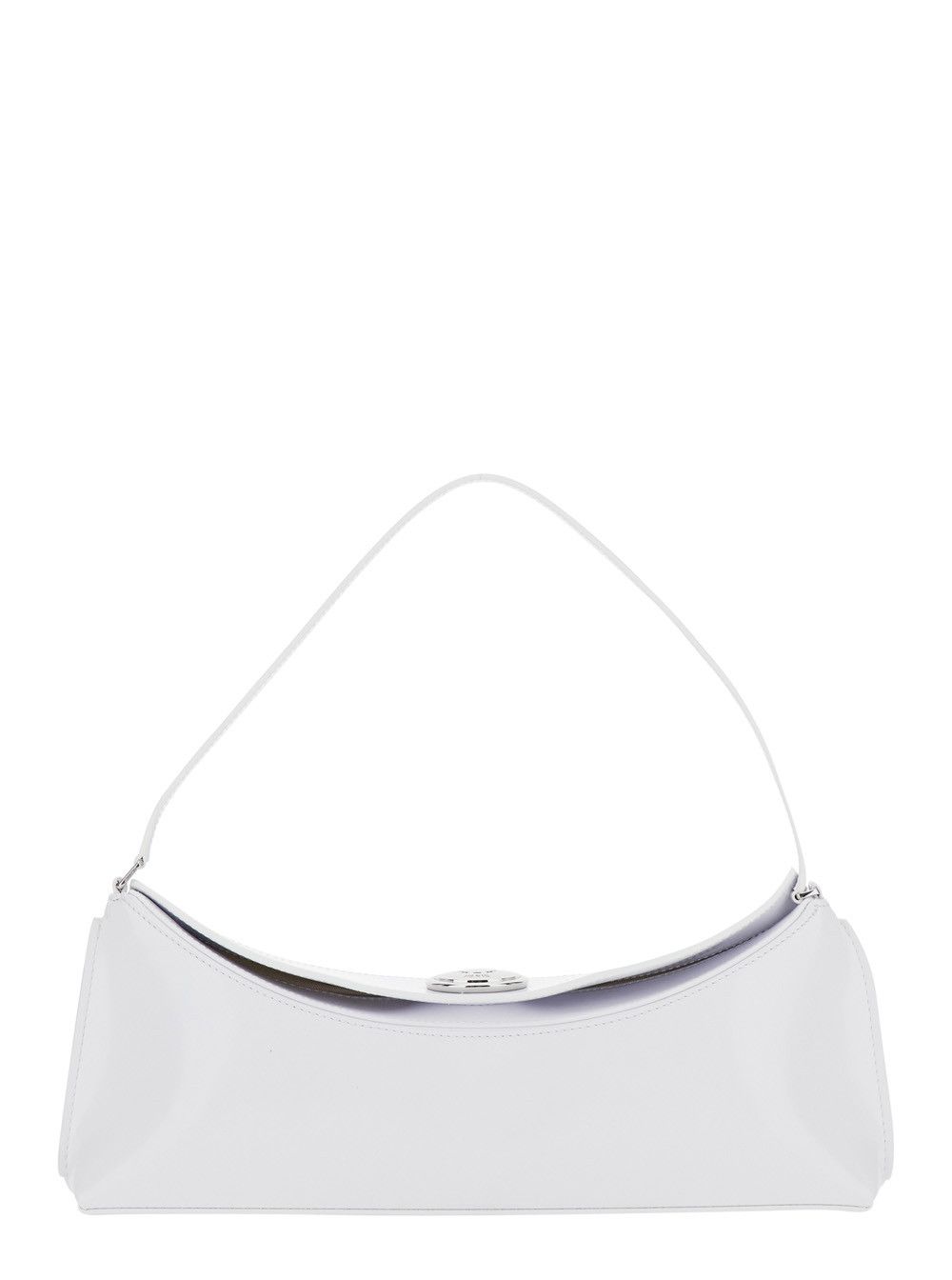 Jacquemus 'Le Calisso' White Shoulder Bag with Engraved Snap Button in Leather Woman Size ONE SIZE - 1 Thumbnail