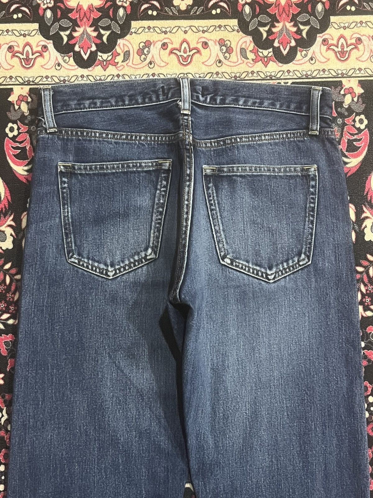Undercover × Uniqlo Vintage Uniqlo Ocean Blue Washed Regular Selvedge Jeans Size US 30 / EU 46 - 7 Thumbnail