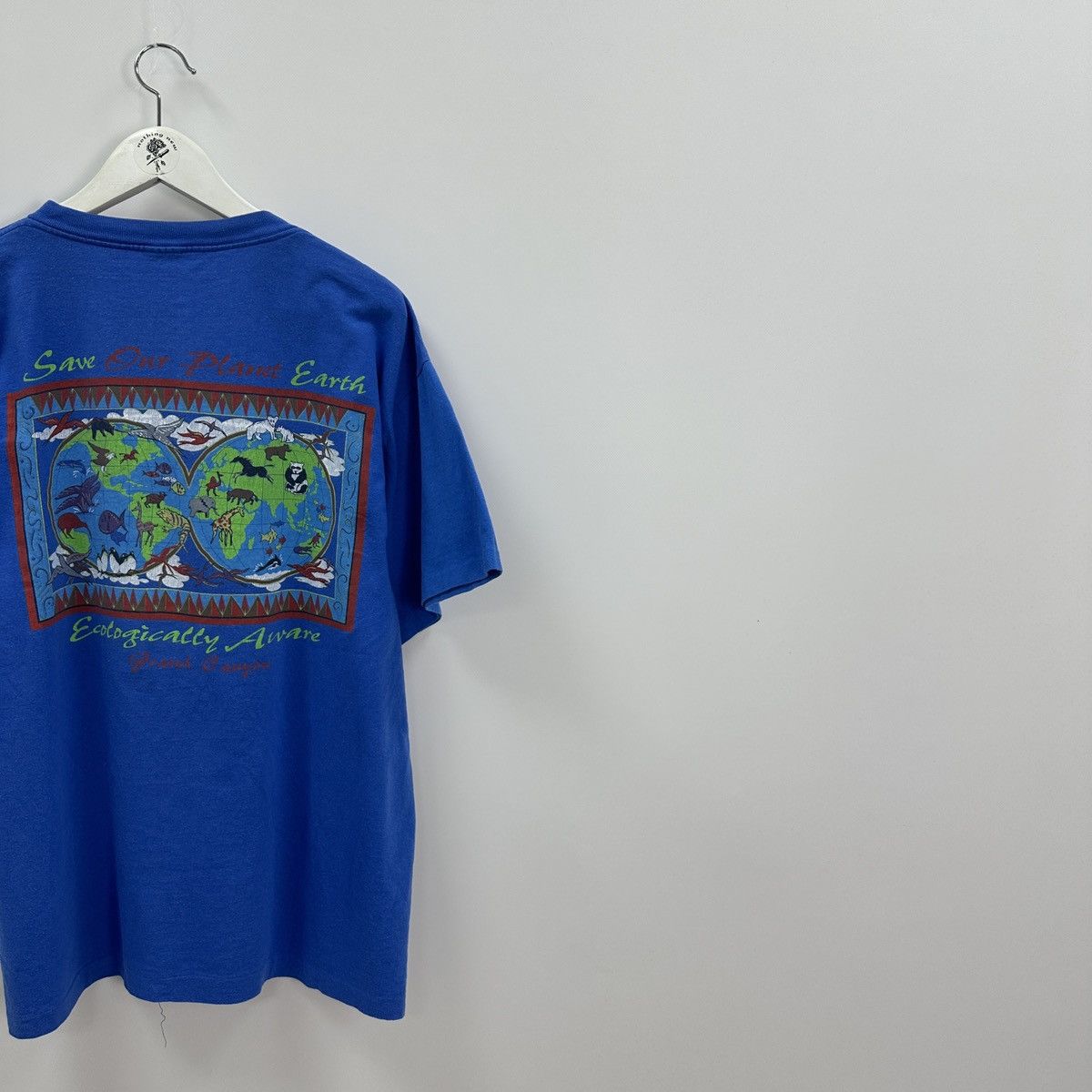 Vintage Vintage 90s Ecological Aware Graphic Nature Earth Art tee Size US XL / EU 56 / 4 - 3 Thumbnail