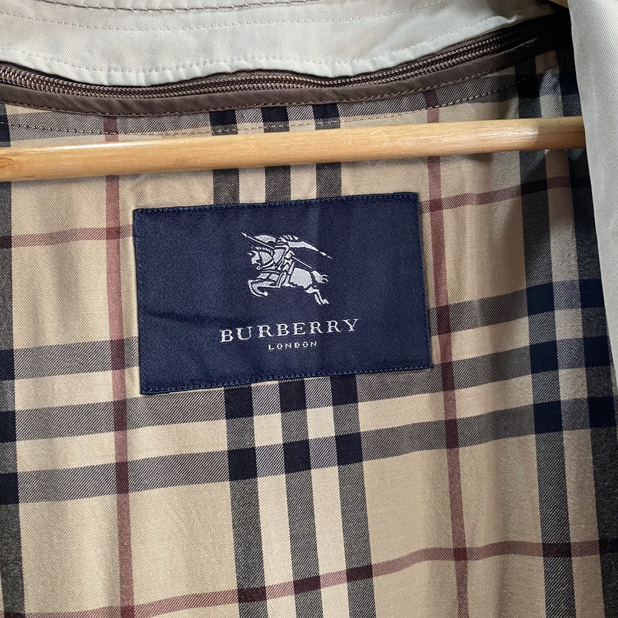 Burberry Vintage Burberrys Single Breasted Trench Coat Beige chekered Size US L / EU 52-54 / 3 - 16 Thumbnail