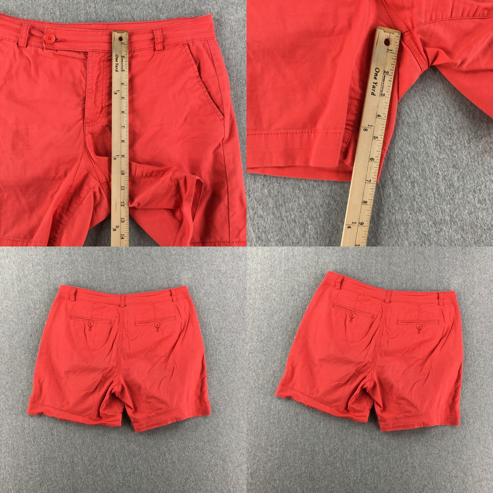 Vintage Bandolino Shorts Womens 10 Bermuda Flat Front Red Ladies Casual Grailed