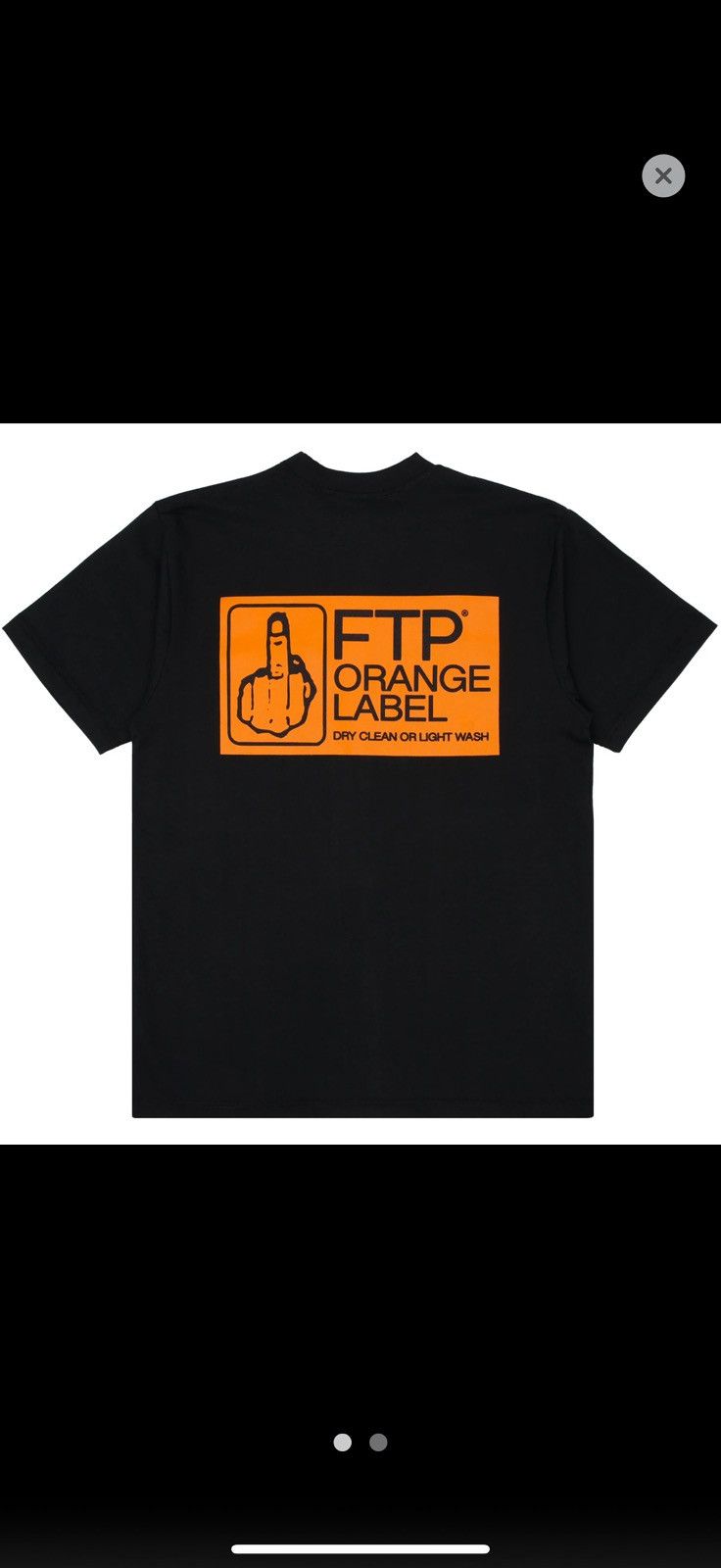 Fuck The Population Orange label pocket tee (black) Size US L / EU 52-54 / 3 - 2 Thumbnail