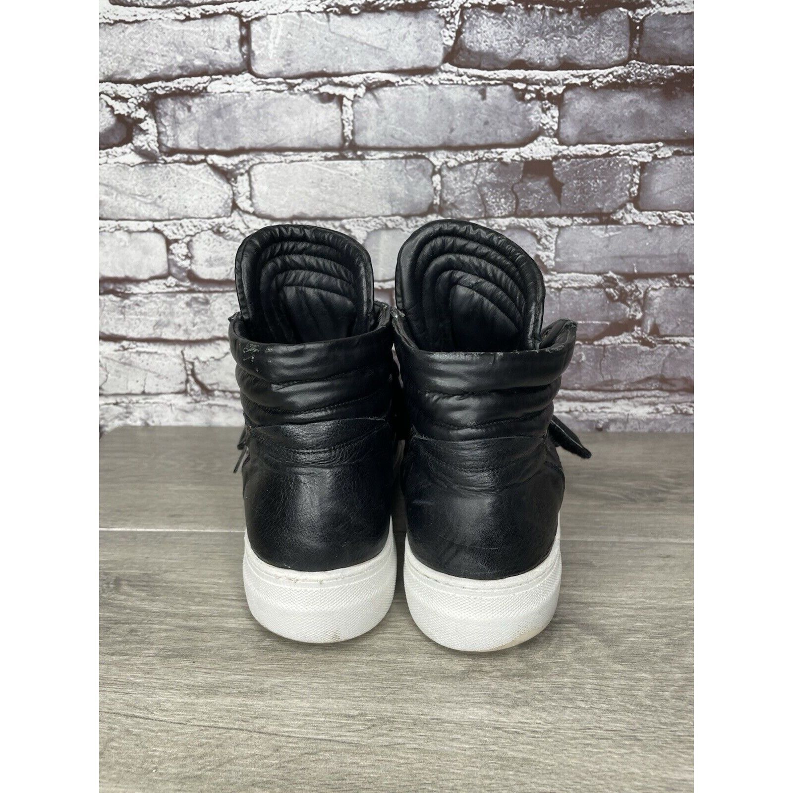 Savio Barbato Savio Barbato Brown Patent Croc Embossed High Top Strap Snea Size US 12 / EU 45 - 5 Thumbnail