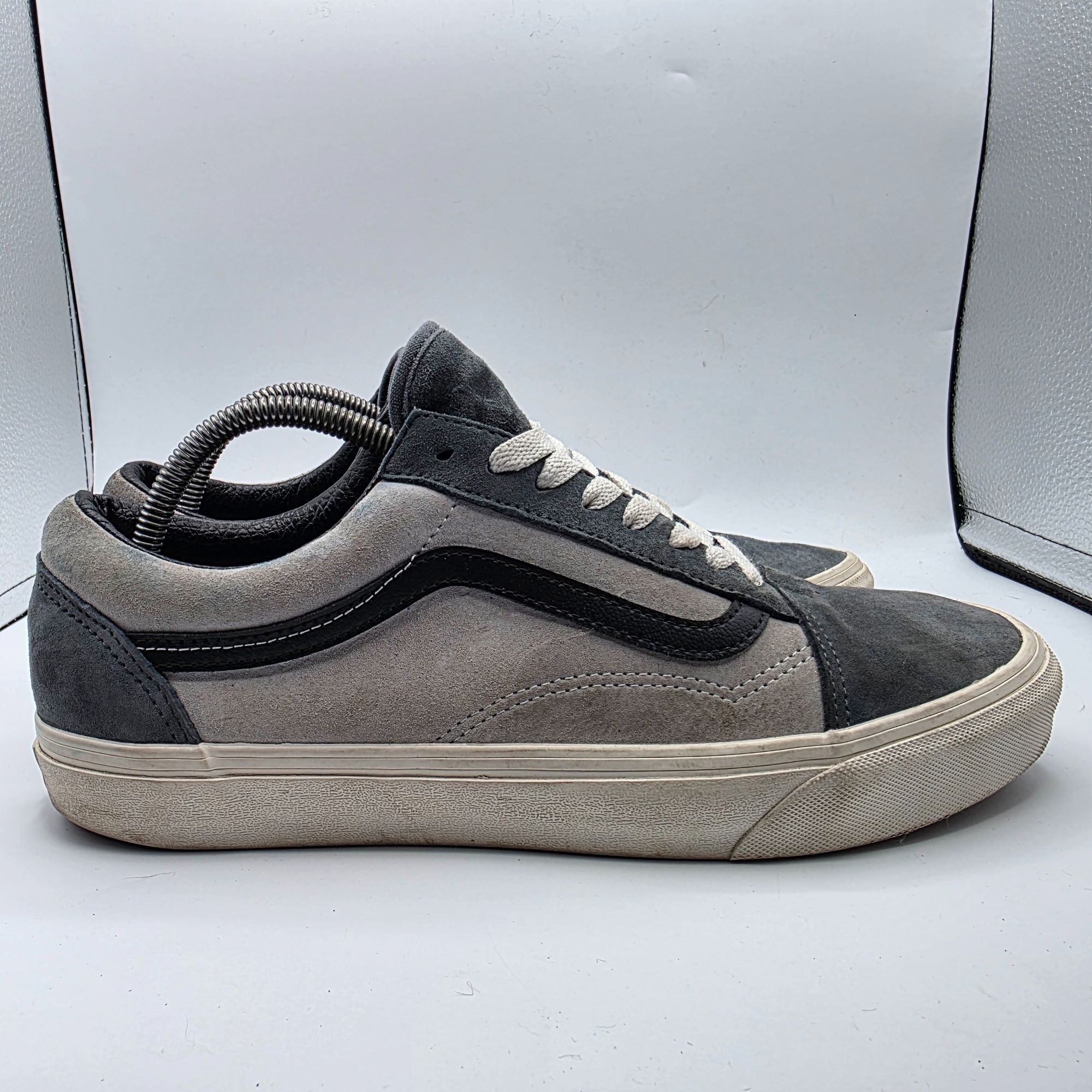 Vans VANS Old Skool Low Pig Suede Mens Size 10.5 Gray Utility Tur Size US 10.5 / EU 43-44 - 12 Thumbnail