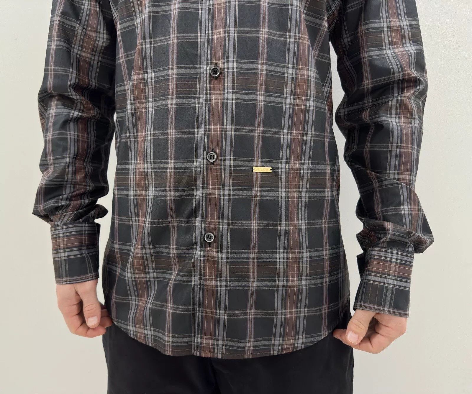 Dsquared2 Dsquared Men’s Shirt Plaid Polyester Cotton Size 48 Size US M / EU 48-50 / 2 - 4 Thumbnail