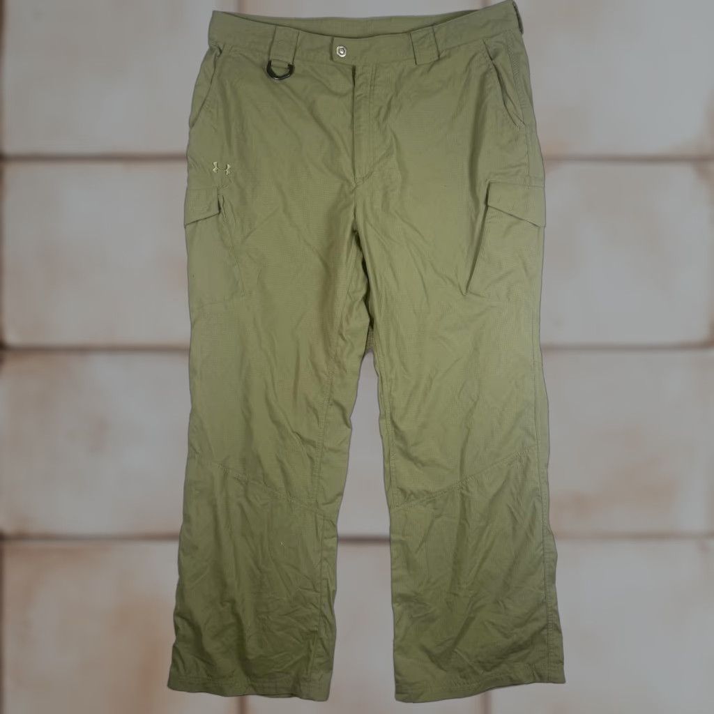 Under Armour Under Armour Pants Cargo Men 40x32 Olive Green Ankle Length Pockets Utility 32 in Regular Mens Size US 32 / EU 48 - 1 Thumbnail