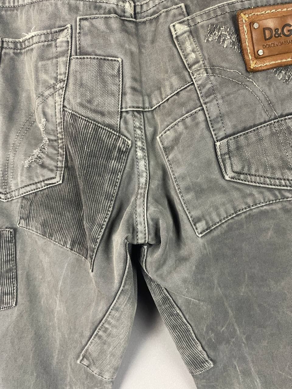 Dolce & Gabbana Dolce&Gabbana Grey Cargo Pants Denim y2k Size US 36 / EU 52 - 13 Thumbnail
