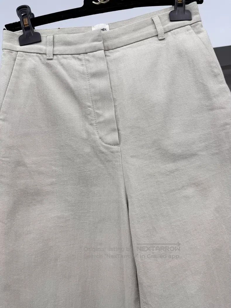 Hermes Hermes Beige Trousers Size 24" / US 00 / IT 34 - 2 Thumbnail