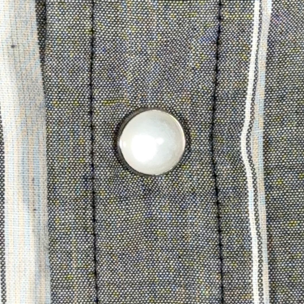 Vintage VINTAGE Ely Cattleman Western Shirt Mens LARGE Gray Plaid Pearl Snap 90s Cowboy Shirt Size US L / EU 52-54 / 3 - 6 Thumbnail