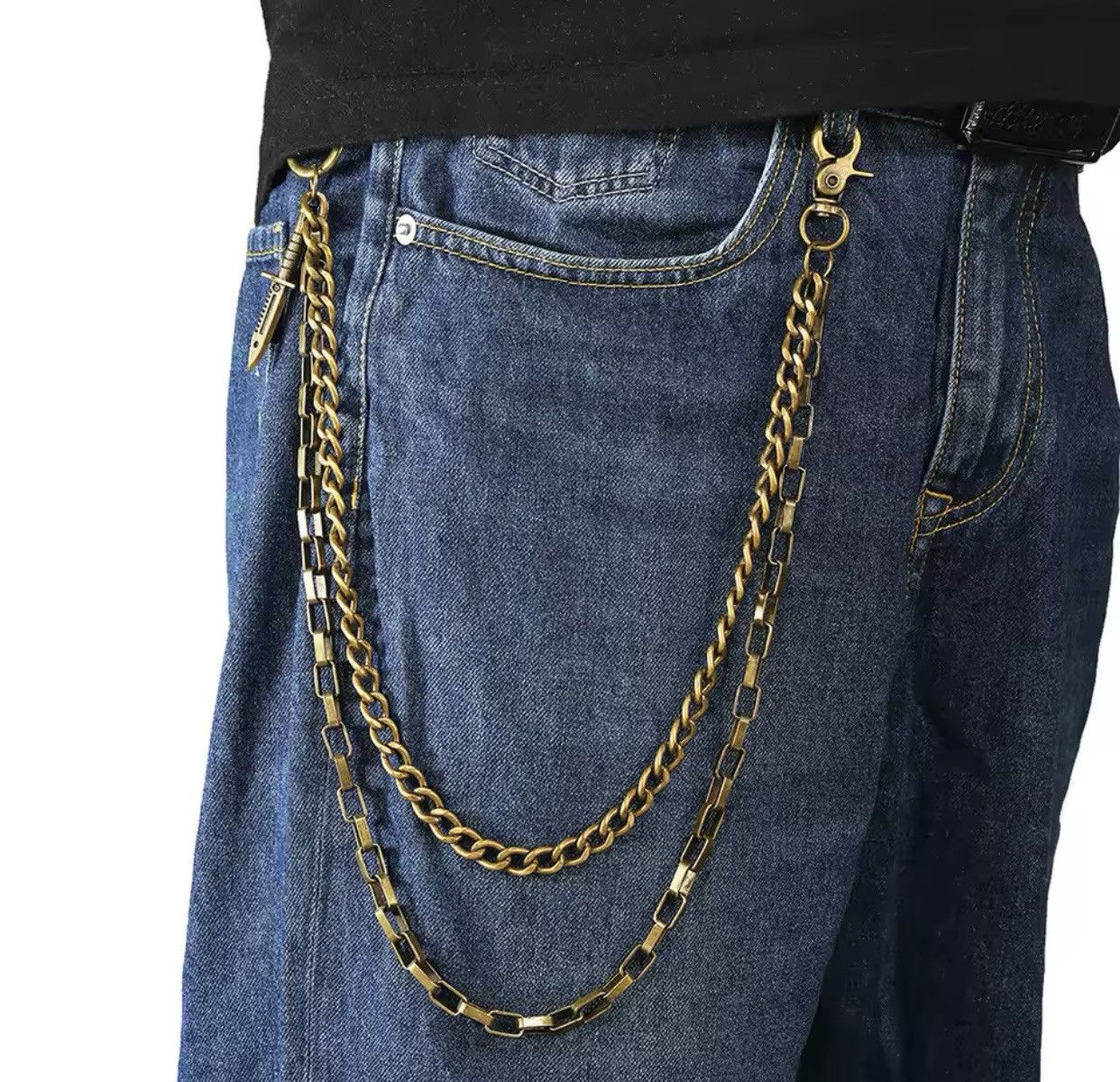Vintage punk style double-layer waist chain Size ONE SIZE - 2 Thumbnail