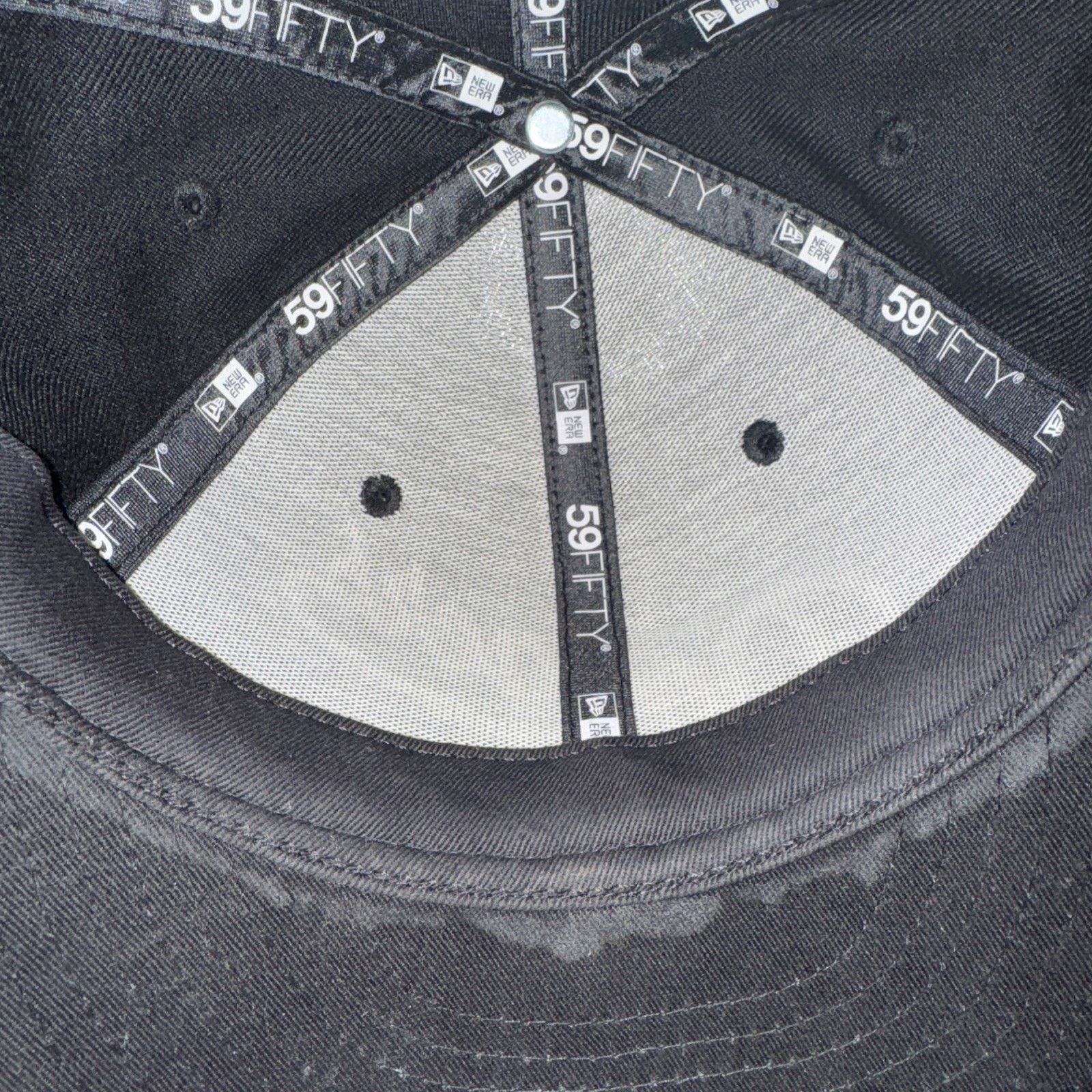MLB × New Era Los Angeles Dodgers New Era Fitted Hat 7 1/4 Black Sellout Size ONE SIZE - 6 Thumbnail