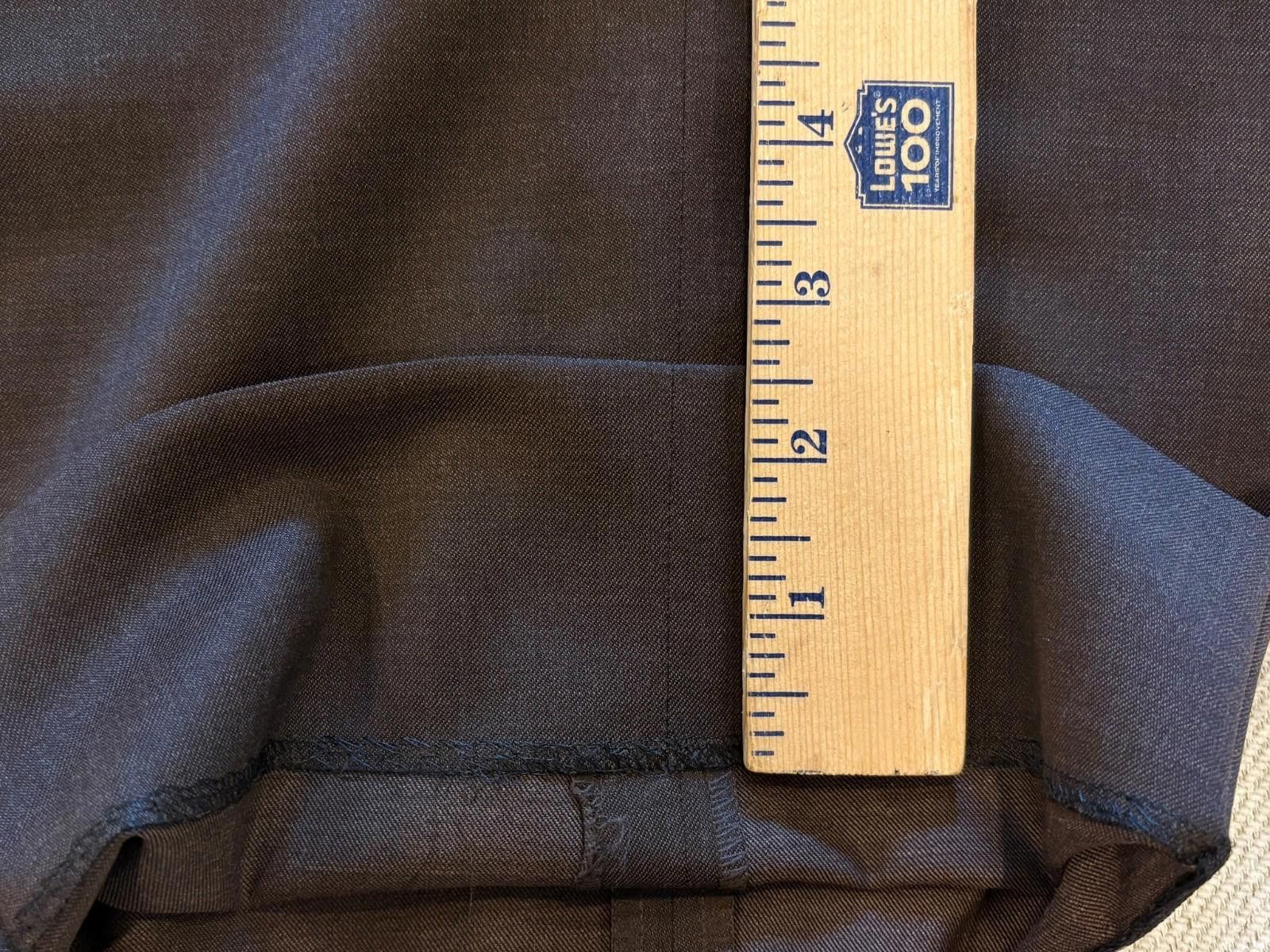 Brioni Brioni Sigma Trousers 35x30 Brown 100% Superfine Wool Italy Size US 35 - 7 Thumbnail