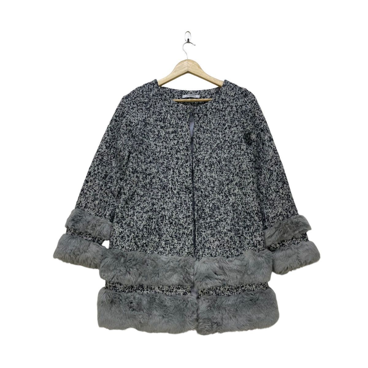 Le Grande Bleu (L.G.B.) × Lip Service Japanese Brand Lip Service Faux Fur Tweed Jacket Size M / US 6-8 / IT 42-44 - 1 Thumbnail