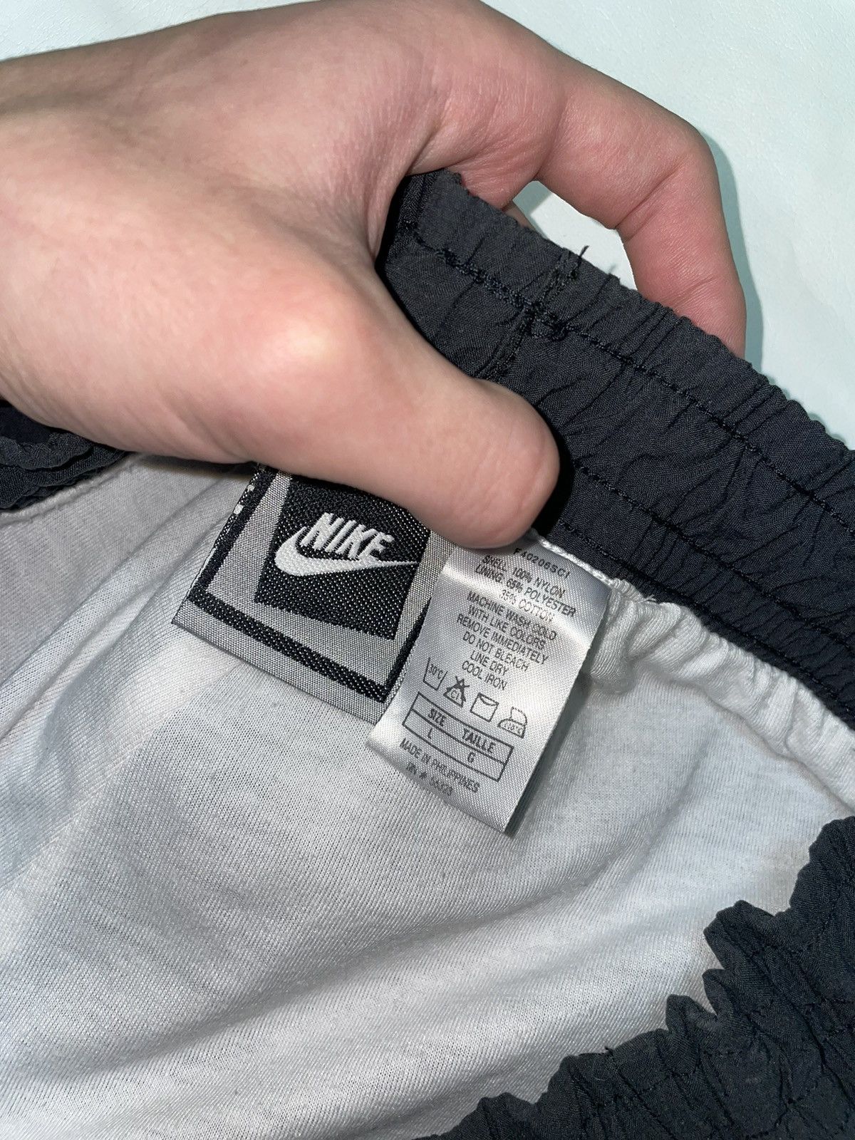 Nike × Vintage Nike vintage streetwear y2k nylone sweatpants 90s Size US 34 / EU 50 - 9 Thumbnail