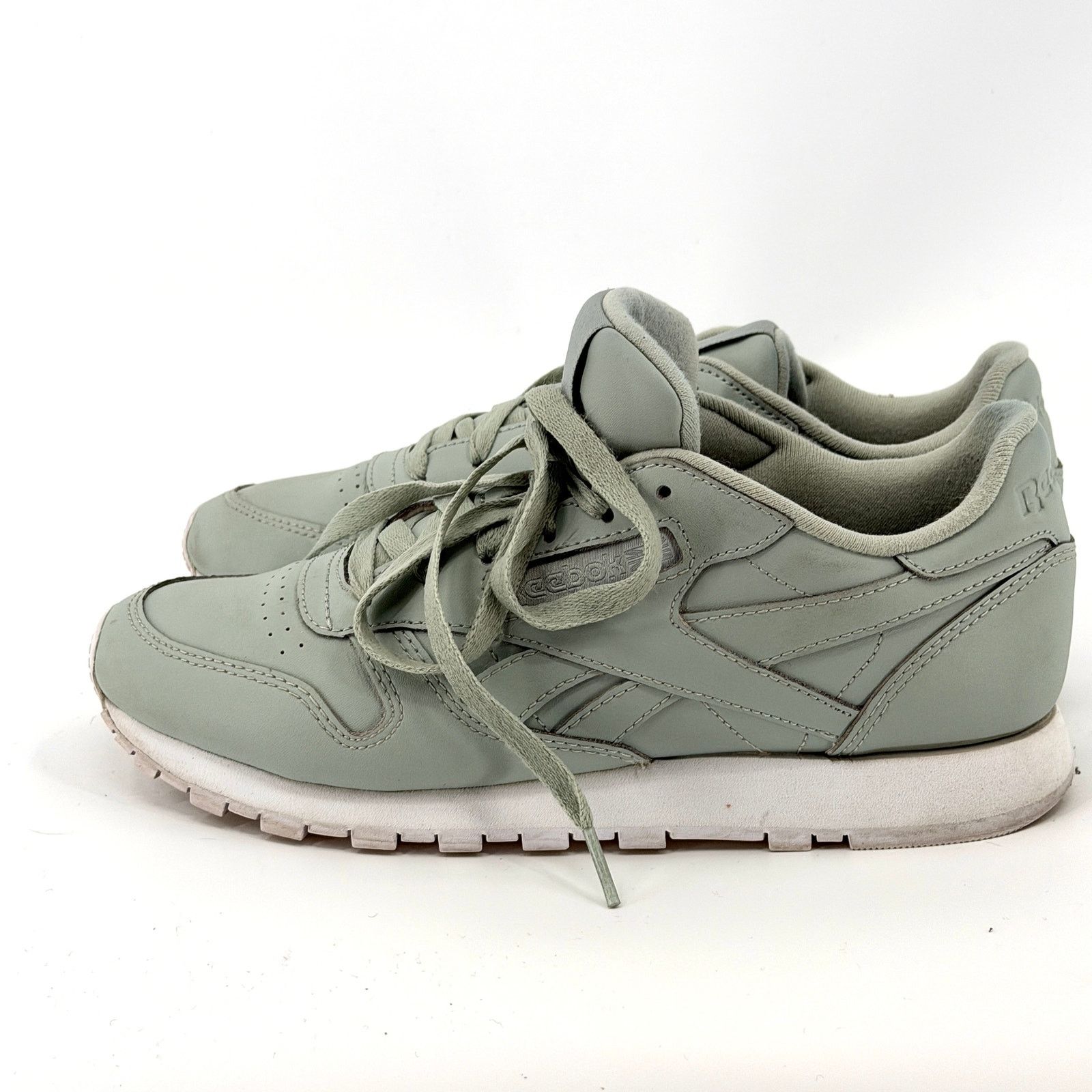 Reebok Reebok Sea Spray Green Genuine Leather Classic Sneakers Size US 7.5 / IT 37.5 - 3 Thumbnail