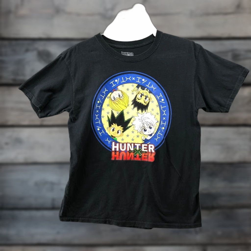Hunter Hunter x Hunter Graphic T Shirt XS Black Short Sleeve Cotton Circle Men Unisex Adults Crew Neck T-Shirt Size US XS / EU 42 / 0 - 1 Thumbnail