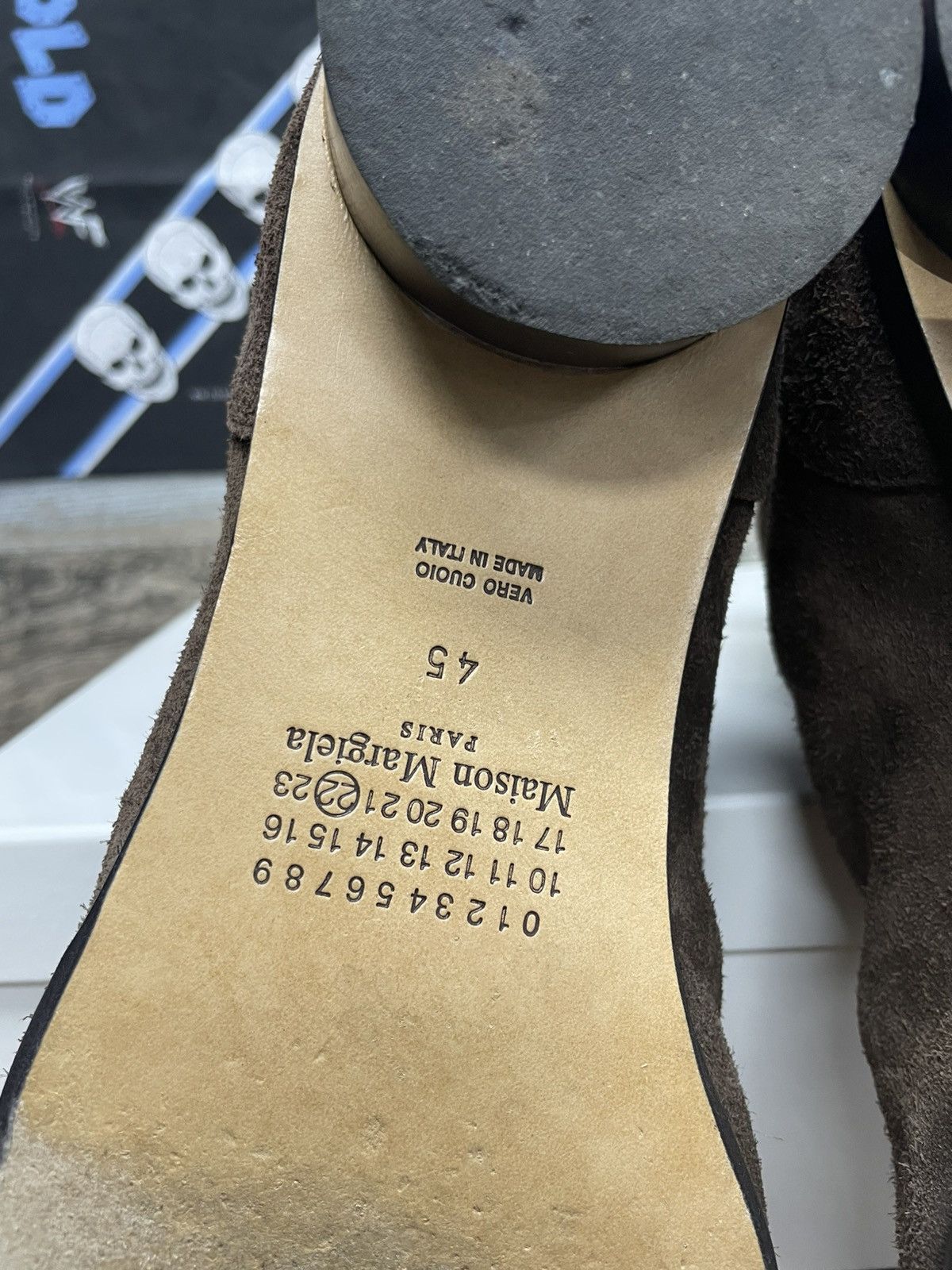 Maison Margiela 45/12-Maison Margiela Brown Suede Heel Boot Size US 12 / EU 45 - 11 Thumbnail
