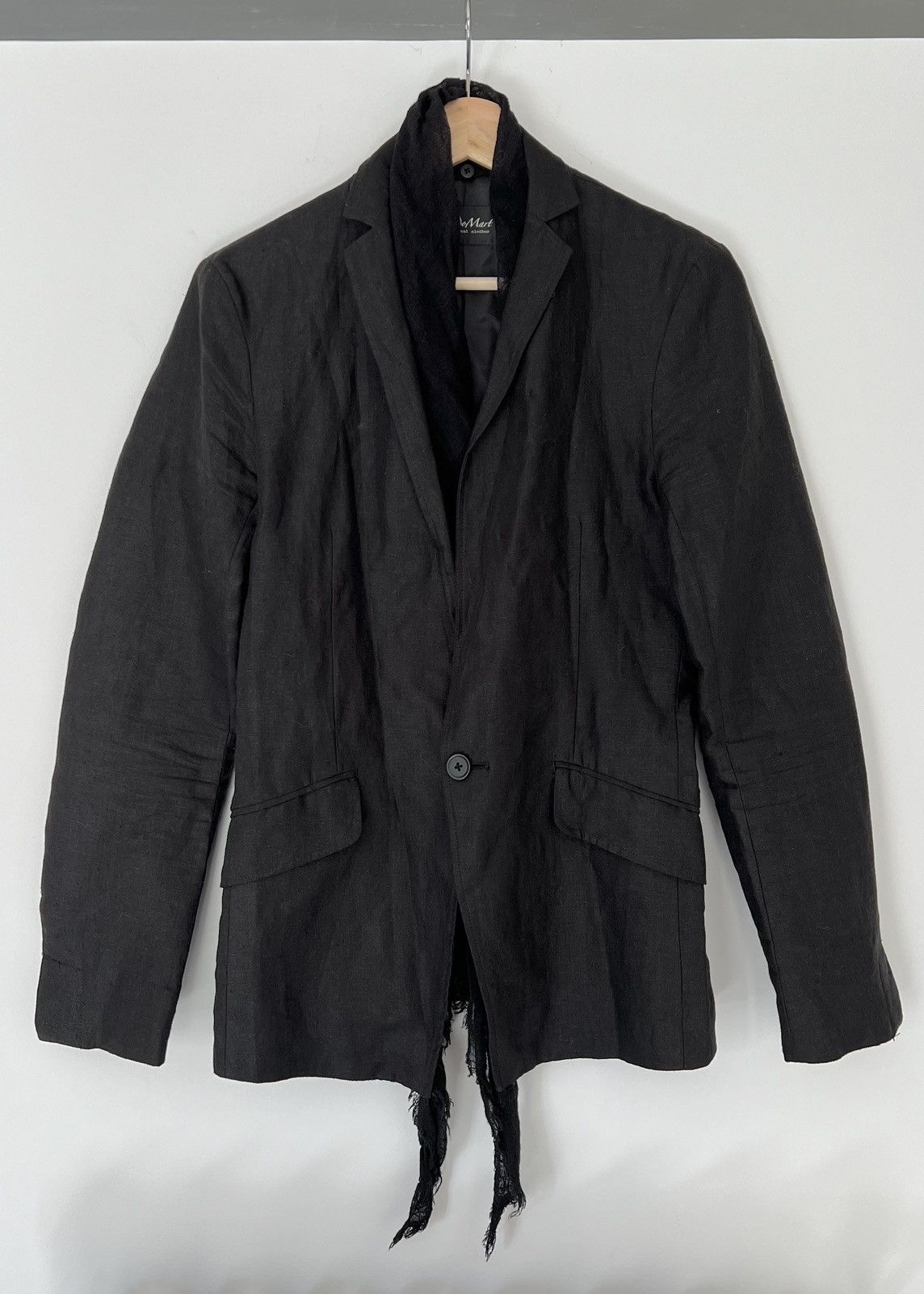 image of If Six Was Nine x Jun Takahashi Vintage Tornado Mart Avant-Garde Punk Blazer in Black (Size Small)