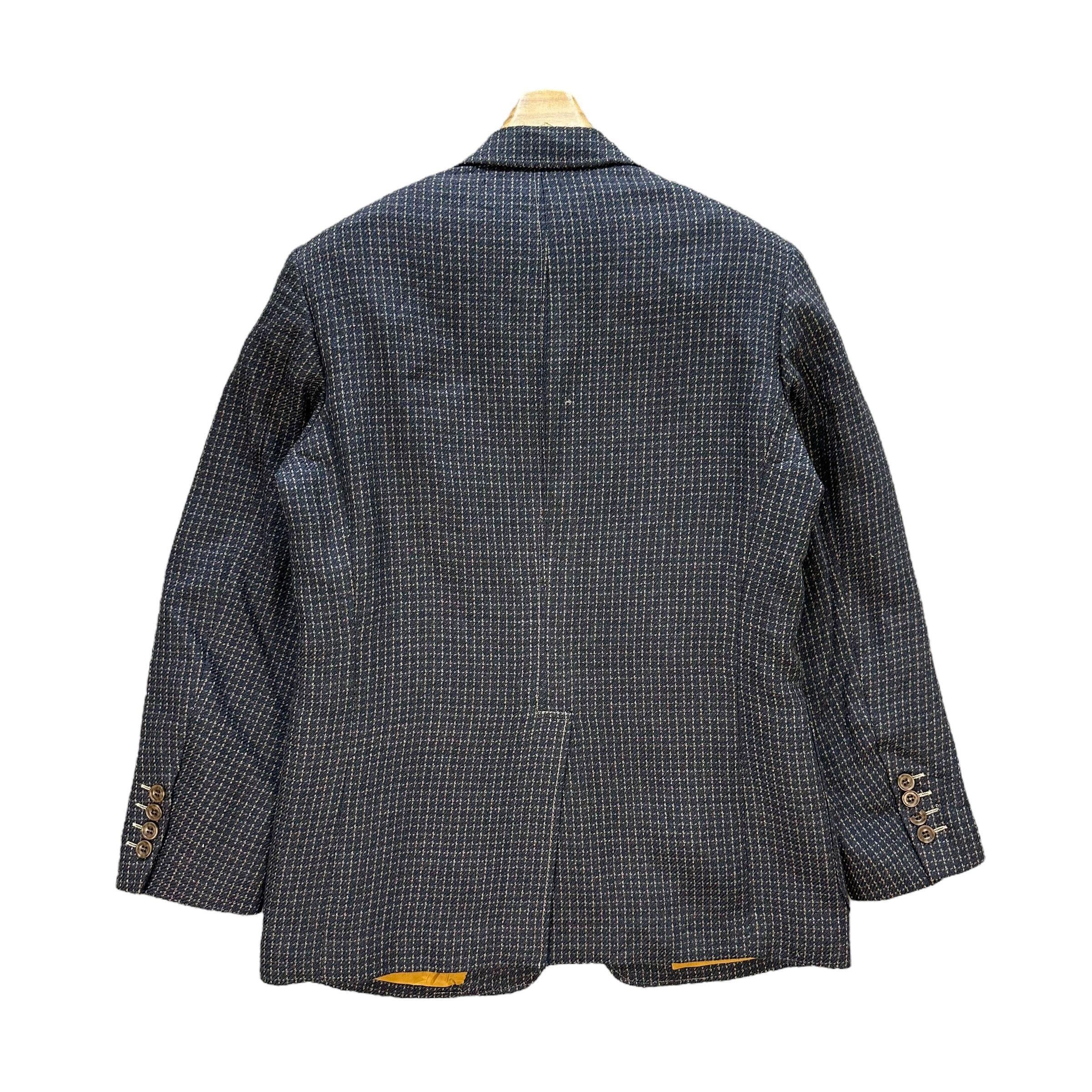 Japanese Brand WILLIAM BROWN Tailored Suit Jacket Small Checked #A70-1714 Size US M / EU 48-50 / 2 - 9 Thumbnail