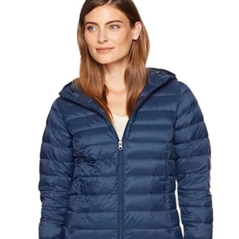 Barney Cools London Fog Blue Lightweight Down Feather Long Puffer Coat Size US XXL / EU 58 / 5 - 3 Thumbnail
